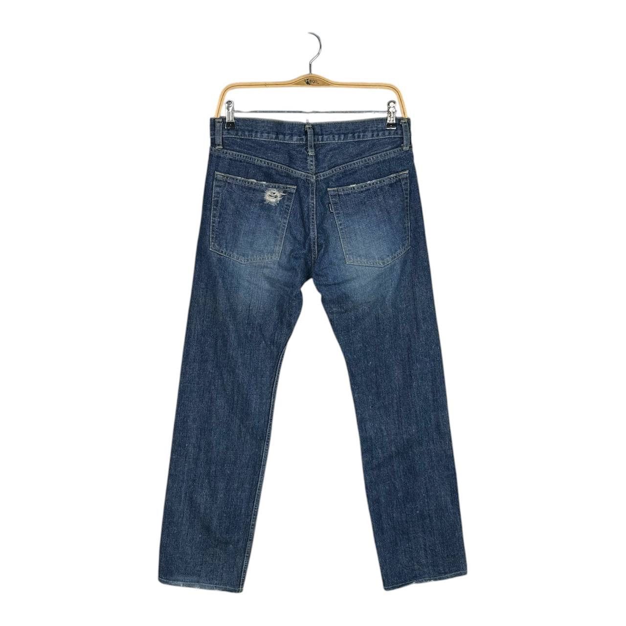 Beams Plus BEAMS Distressed Selvedge Denim Jeans Made in Japan Size US 32 / EU 48 - 2 Thumbnail