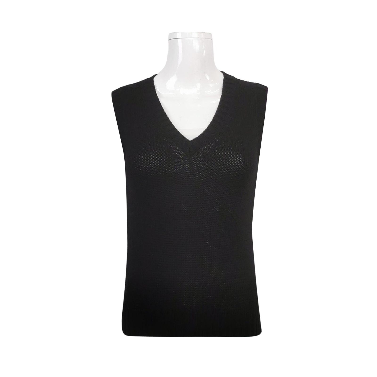 Prada Prada Virgin Wool Cashmere V-Neck Tank Top Size 38 Size XS / US 0-2 / IT 36-38 - 1 Thumbnail