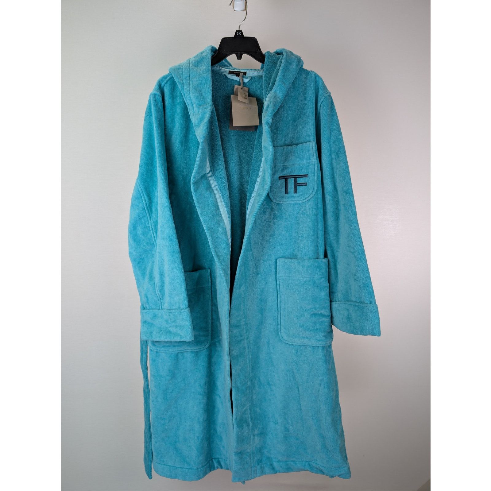 Tom Ford o1rshd1 Bathrobe Robe Coat in Azure Size US M / EU 48-50 / 2 - 8 Thumbnail