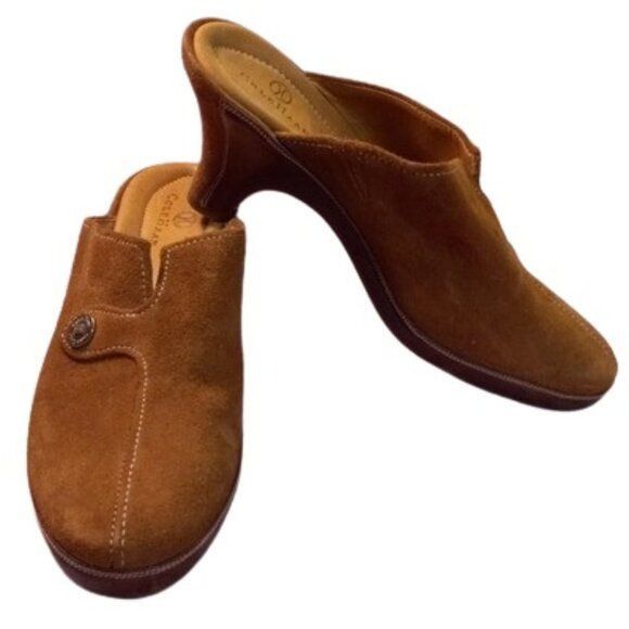 Cole Haan Cole Haan Size 9B Womens Brown Suede Slip-On Mule Heeled Sho Size US 9 / IT 39 - 1 Thumbnail