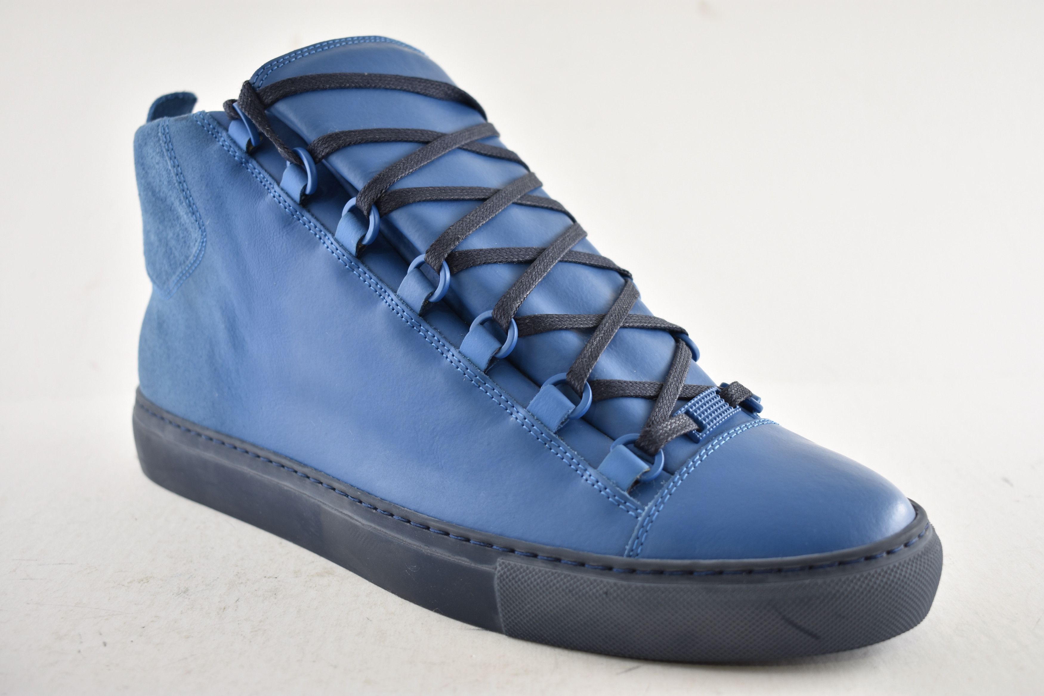Balenciaga Arena Suede Spray Leather High Top Trainer Sneaker 43 10 Size US 10 / EU 43 - 4 Thumbnail