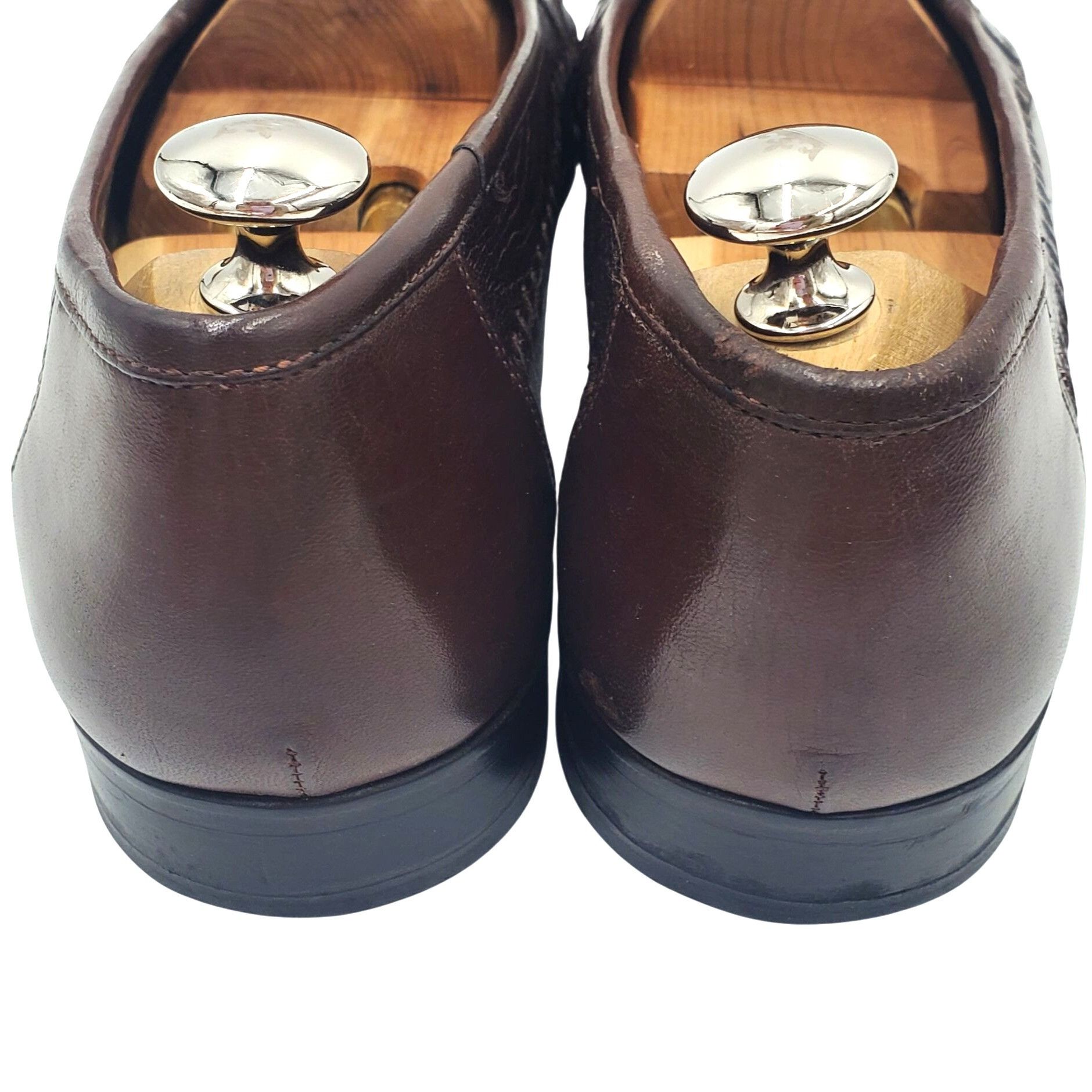 Zelli Italy Zelli Men's size 11 Brown Ostrich Exotic Leather Tasse Size US 11 / EU 44 - 3 Thumbnail