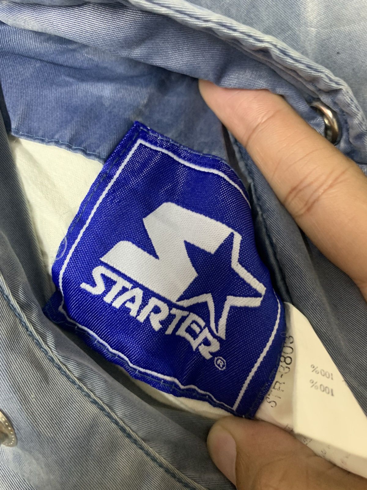 Starter Vintage STARTER Bomber Jacket Distressed Size US L / EU 52-54 / 3 - 16 Thumbnail