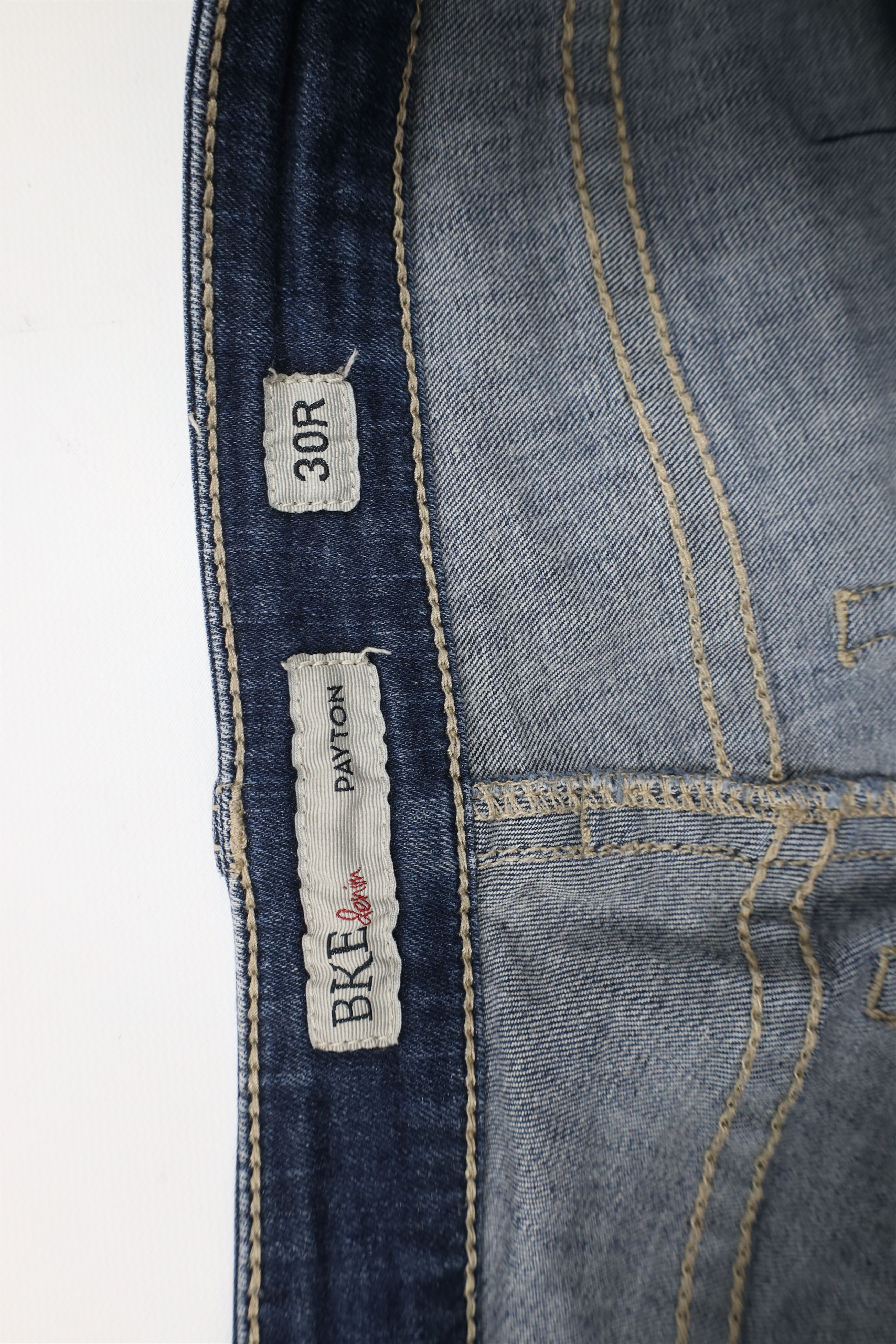 Vintage Buckle BKE Payton Stretch Flared Bootcut Denim Jeans Blue Size 30" / US 8 / IT 44 - 7 Thumbnail
