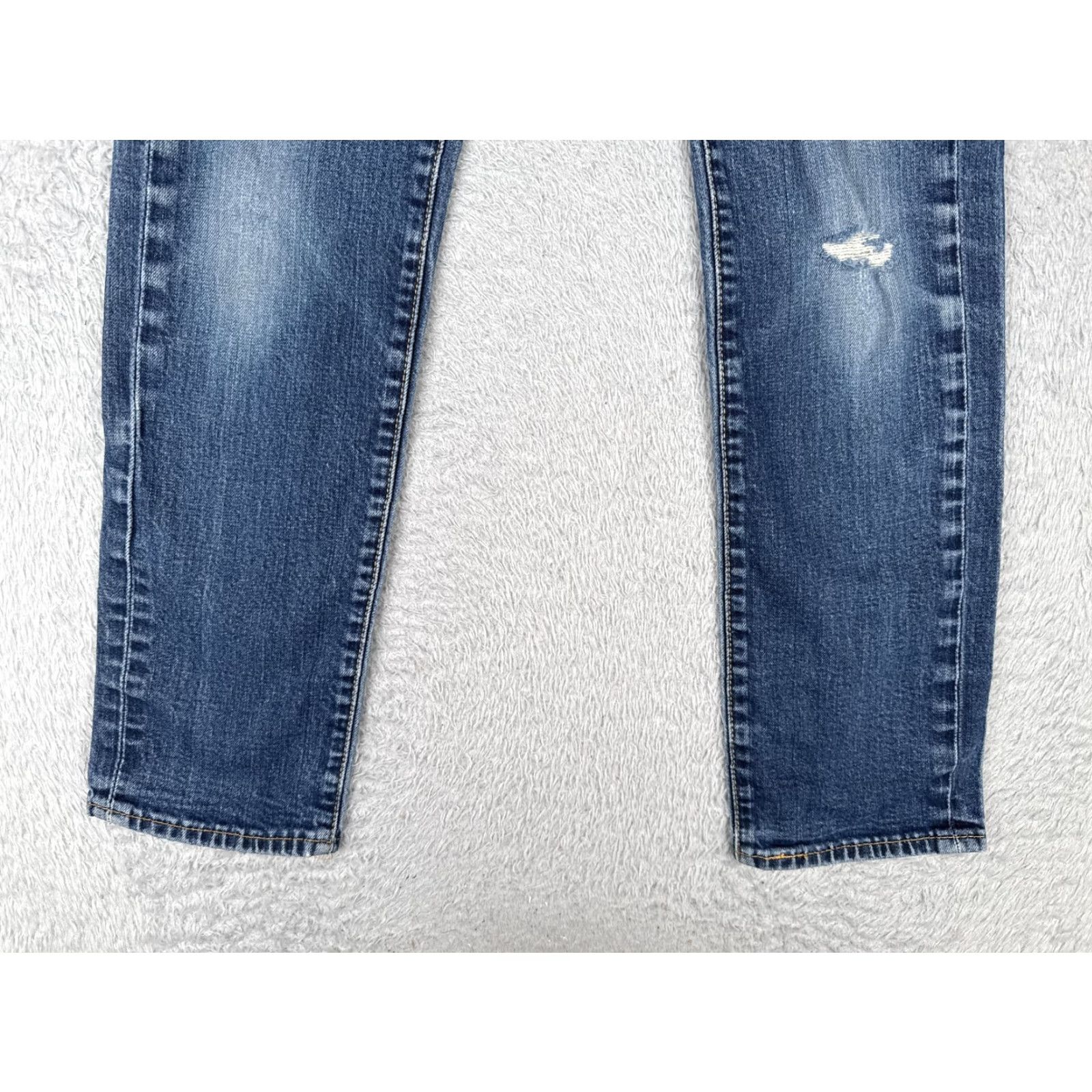 Levi's Levi's 511 Jeans Mens 29x30 Slim Fit Distressed Blue Denim Stretch 5-Pocket Zip Fly Casual Modern Adult Mens Size US 29 - 2 Thumbnail