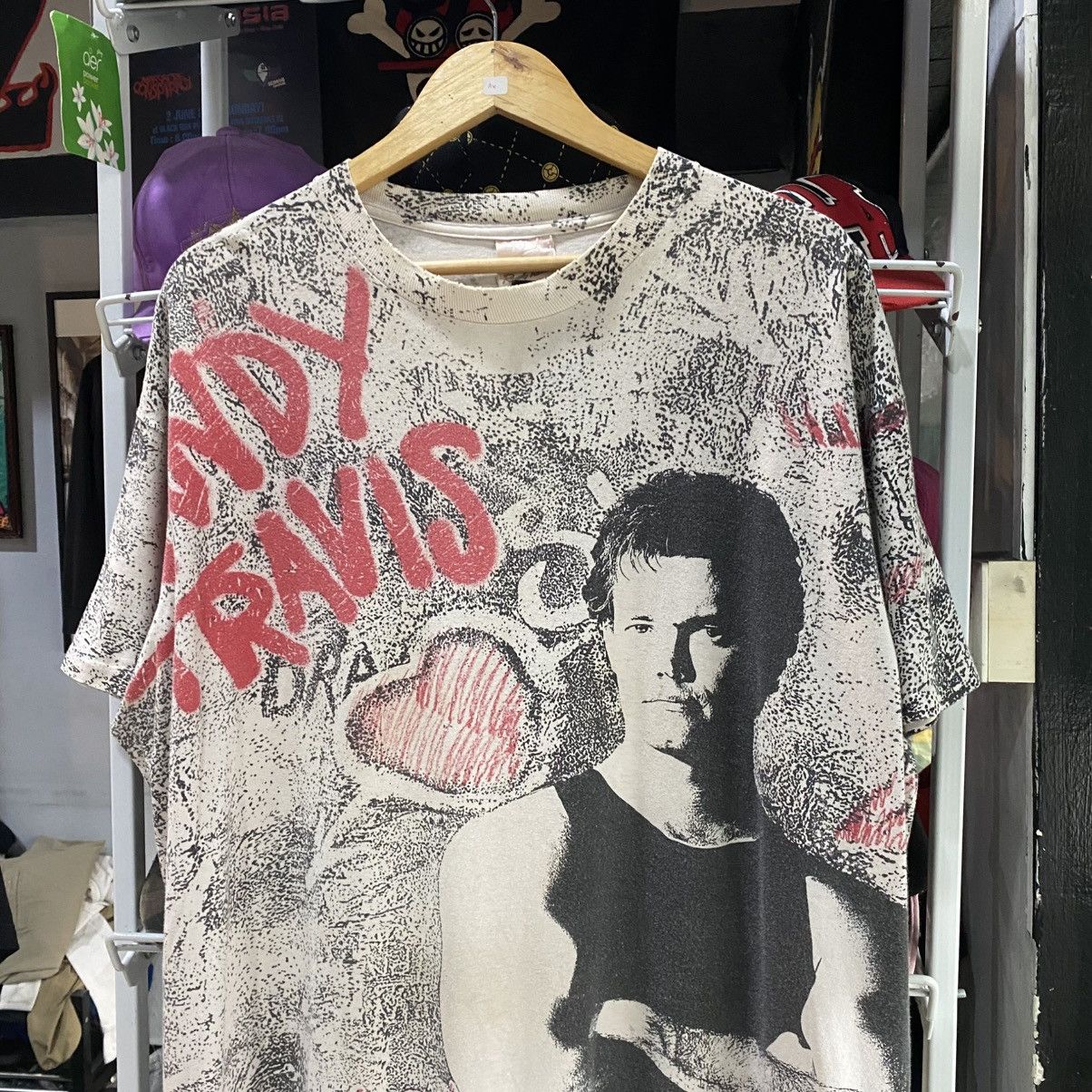 Band Tees × Vintage RARE Vintage 80s-90s Randy Travis Full print Graphic T Shirt Size US XXL / EU 58 / 5 - 3 Thumbnail