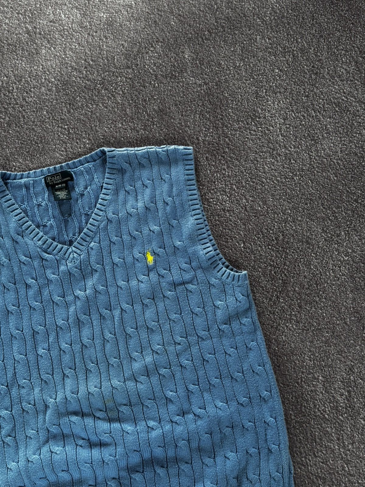 Polo Ralph Lauren Polo Ralph Lauren Vintage 90’s Cable Knit Vest Size XL / US 12-14 / IT 48-50 - 5 Thumbnail