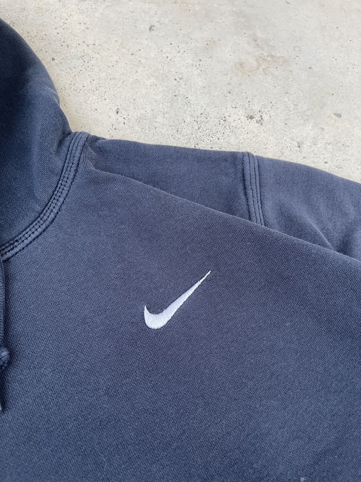 Nike × Vintage Vintage Nike Small Swoosh Pullover Hoodie Size US L / EU 52-54 / 3 - 7 Thumbnail