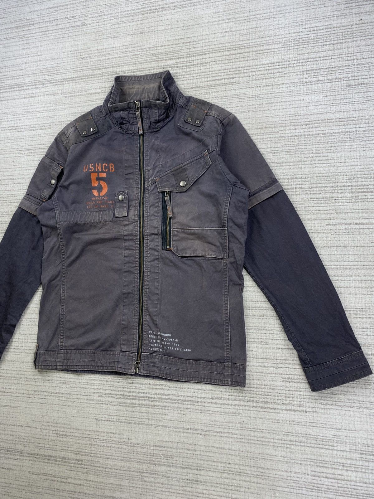 Avirex Vintage Avirex USNCB Navalism Zipper Jacket Size US M / EU 48-50 / 2 - 4 Thumbnail