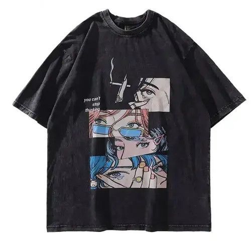 Japanese Brand Stop Thinking Oversized T-shirt Anime Cartoon Japanese Brand Size US L / EU 52-54 / 3 - 5 Thumbnail