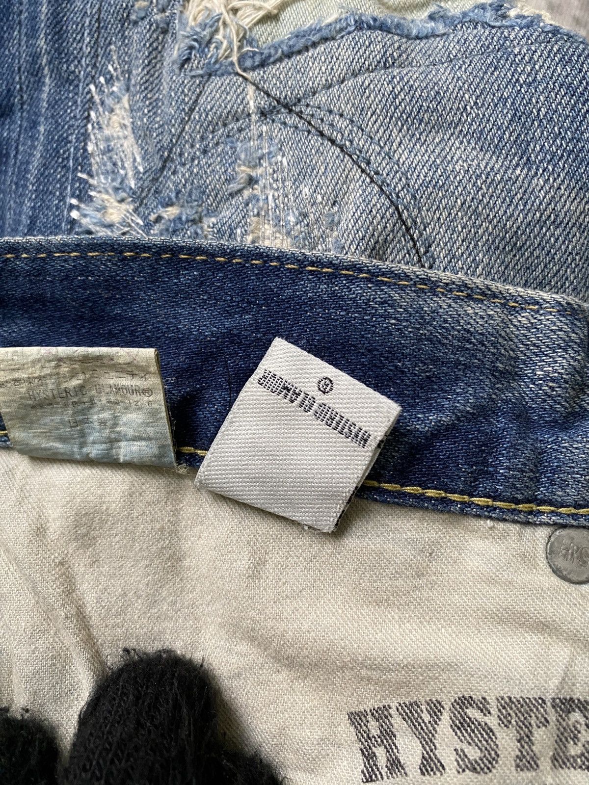 Hysteric Glamour Hysteric Glamour Japan Distressed Patchwork Selvedge Denim Size US 28 / EU 44 - 21 Thumbnail
