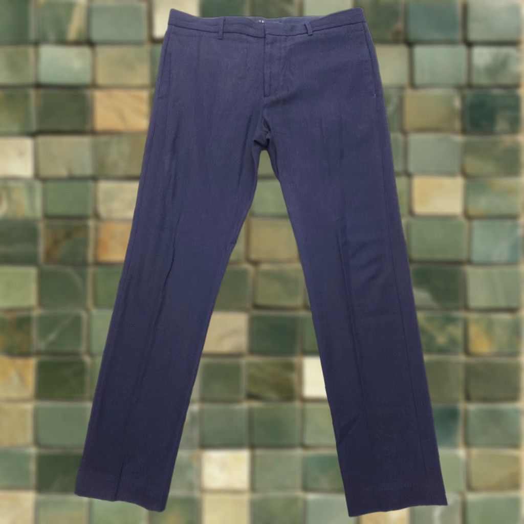 Theory Theory Dress Pants Mens 36x32 Slim Straight Flat Front Blue Wool Cotton Business Casual Size US 36 / EU 52 - 1 Thumbnail