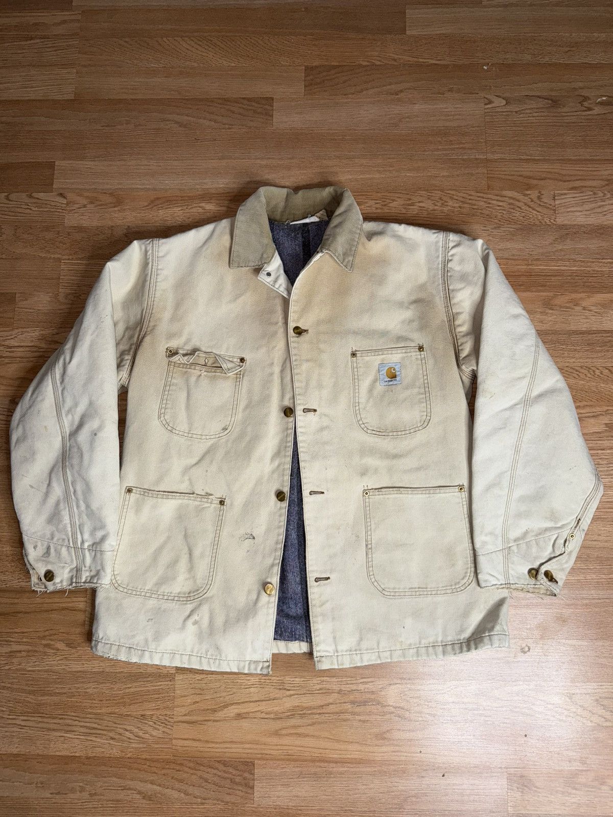 Carhartt Vintage Carhartt Mens L-XL Blanket Lined Chore Coat USA Size US XL / EU 56 / 4 - 1 Thumbnail