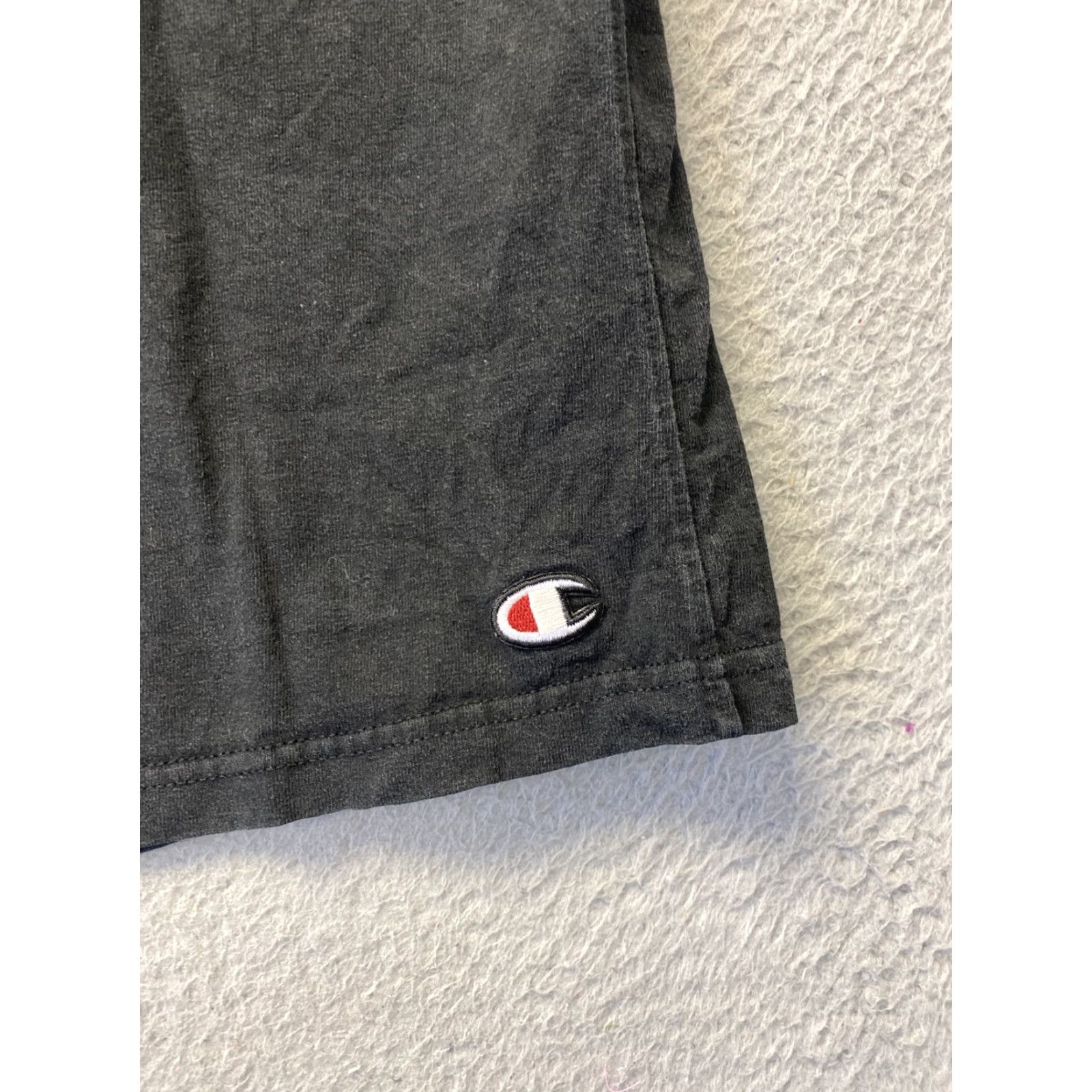 Champion VINTAGE Champion Unisex Adult Athletic Shorts M Black Cotton Sports Workout Gym Running Size 32" / US 10 / IT 46 - 2 Thumbnail