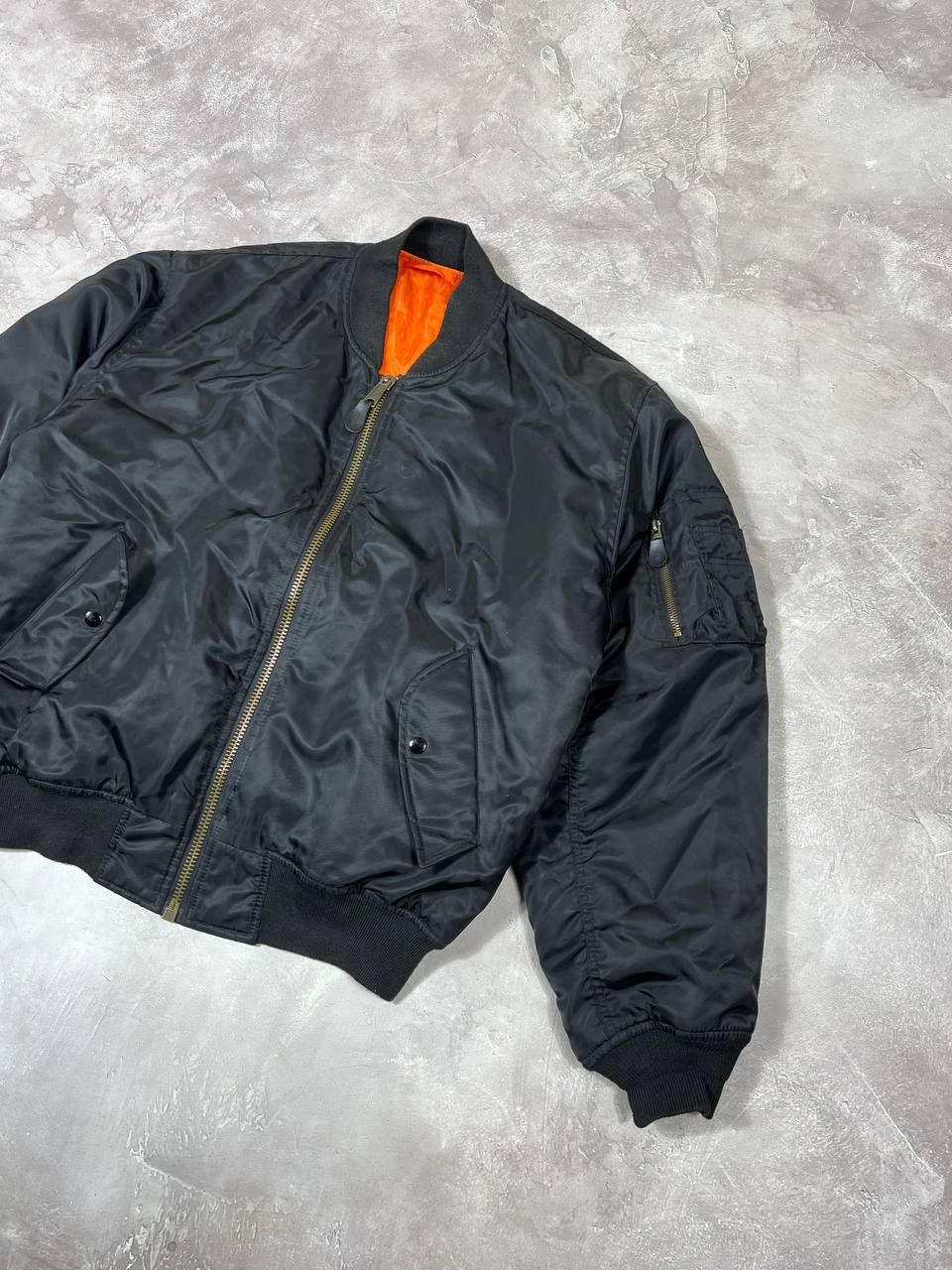 Vintage Vintage MA-1 Nylon Bomber Jacket Size US XL / EU 56 / 4 - 2 Thumbnail