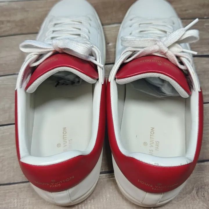 Louis Vuitton Louis Vuitton Luxembourg Casual Sneakers in White Red -2508 Size US 9.5 / EU 42-43 - 7 Thumbnail