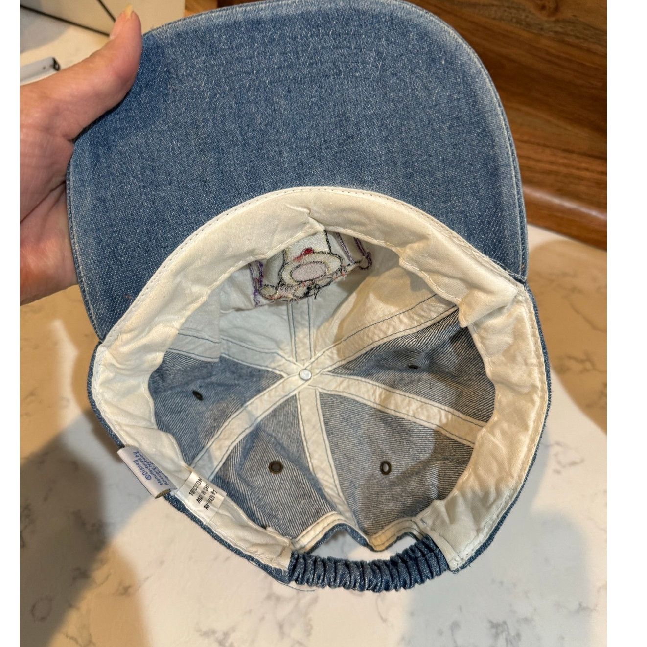 Disney vintage 90s Disney Winnie the Pooh "Tigger" Denim cap OS Size ONE SIZE - 6 Thumbnail