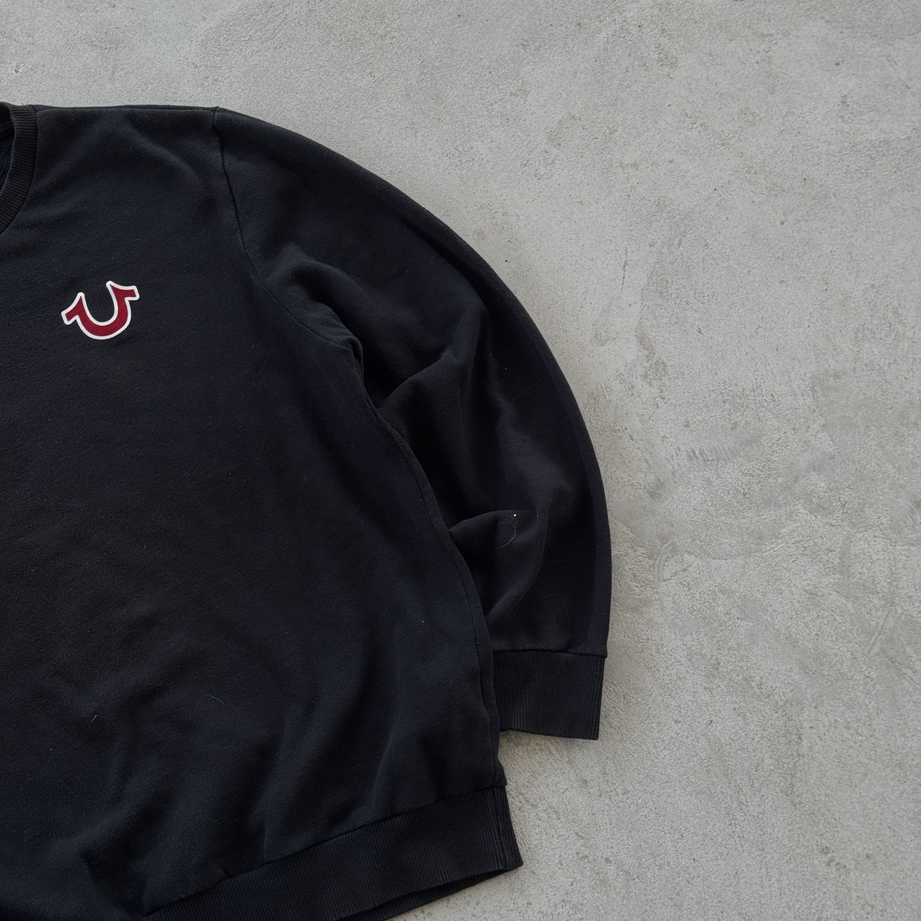True Religion True Religion Black Sweatshirt XL Buddha Back Logo Size US XL / EU 56 / 4 - 6 Thumbnail