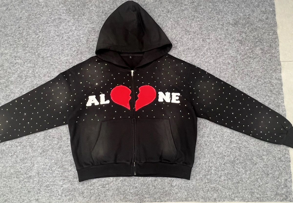 Japanese Brand rhinestone Streetwear hoodie Size US S / EU 44-46 / 1 - 1 Thumbnail