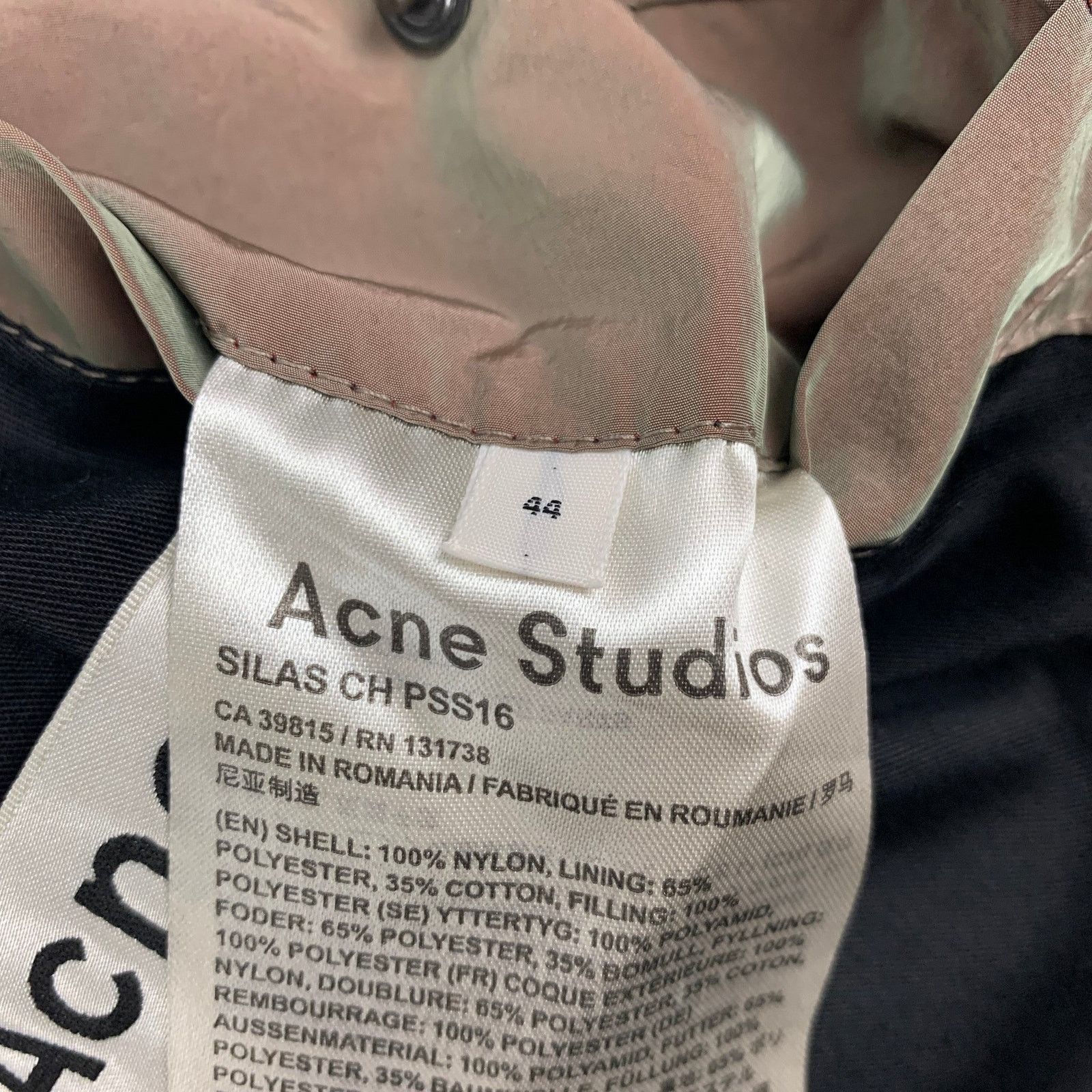 Acne Studios ACNE STUDIOS 34 Olive Green Nylon Iridescent Bomber Jacket Size US S / EU 44-46 / 1 - 4 Thumbnail