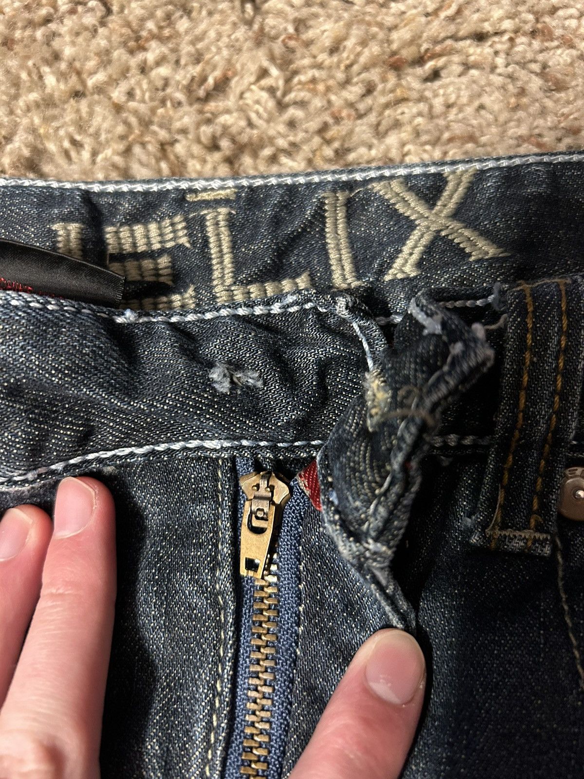 Helix CRAZY Vintage Y2K Helix Boot Cut Jeans Sz 32 Size US 32 / EU 48 - 5 Thumbnail