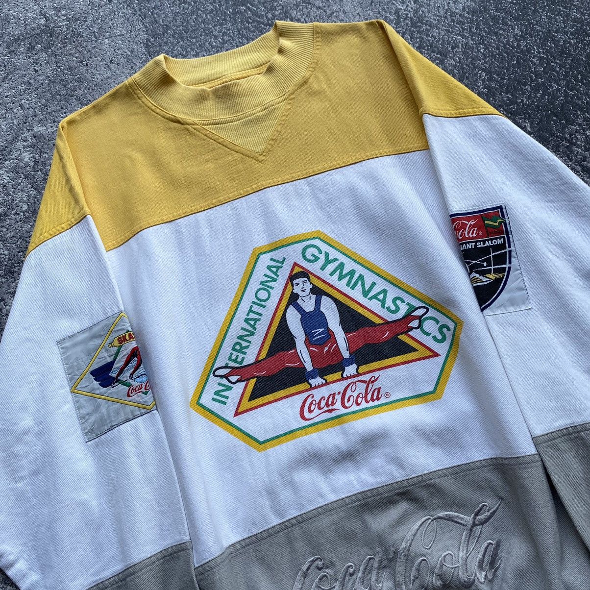 Coca Cola Rare 80s✨ COCA COLA International Gymnastics Sweatshirts Size US XL / EU 56 / 4 - 4 Thumbnail