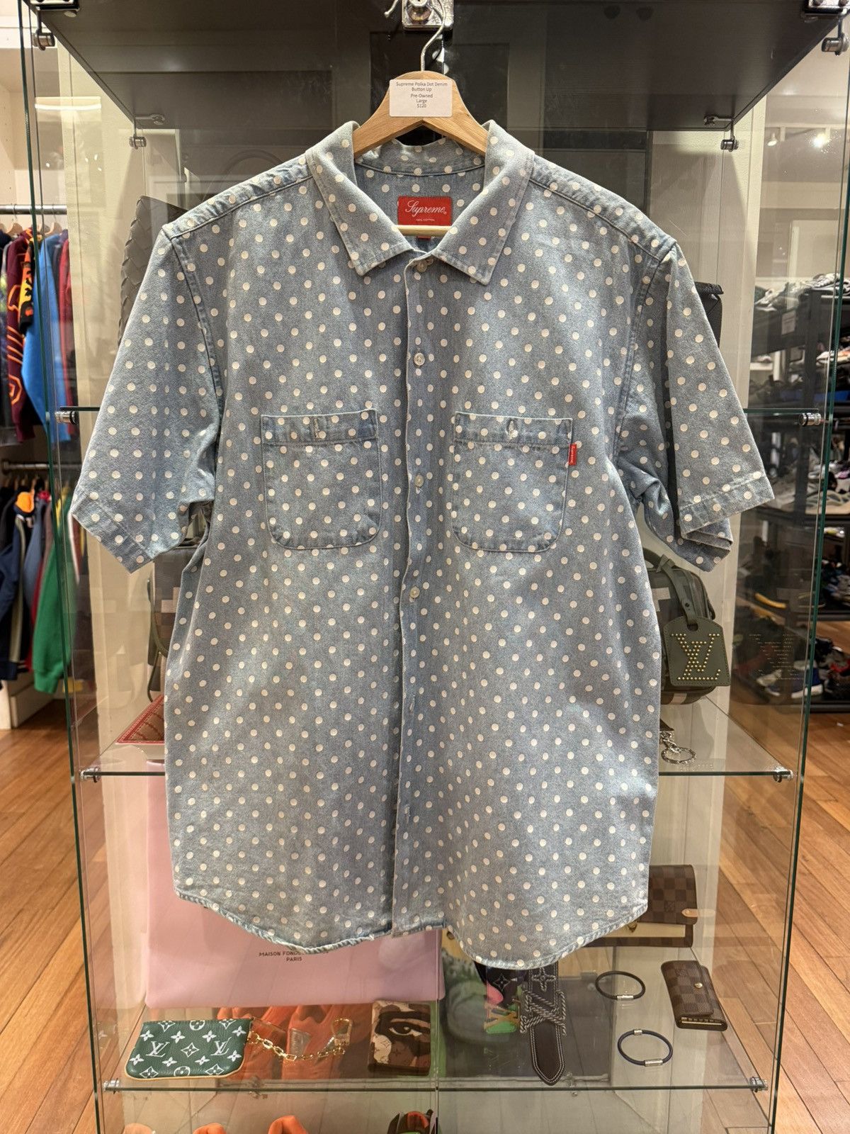 Supreme Supreme Polka Dot Denim Button Up Size US L / EU 52-54 / 3 - 1 Thumbnail