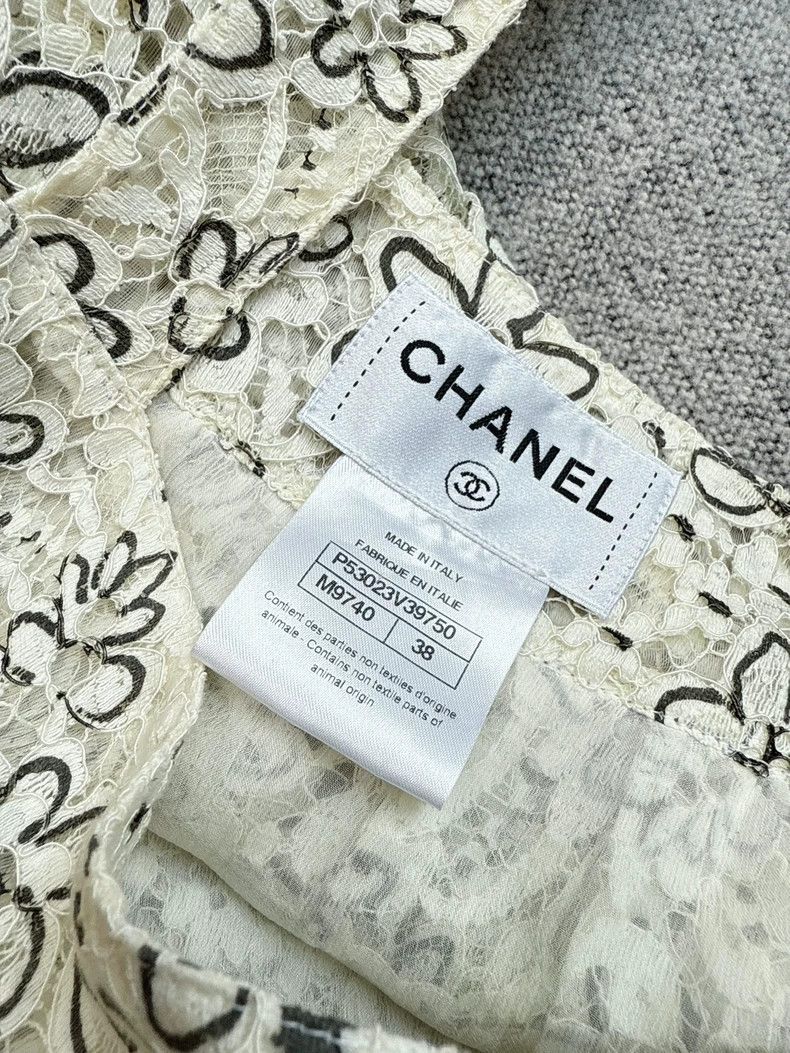 Chanel Chanel Seoul series beige hollow flower lace dress Size XS / US 0-2 / IT 36-38 - 6 Thumbnail