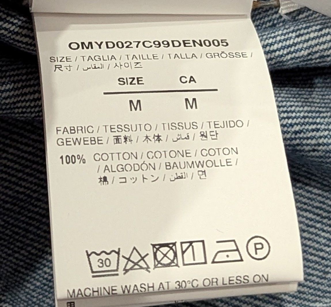 Off-White OFF-WHITE Industry Denim Button Up Shirt Blue Medium Size US M / EU 48-50 / 2 - 9 Thumbnail