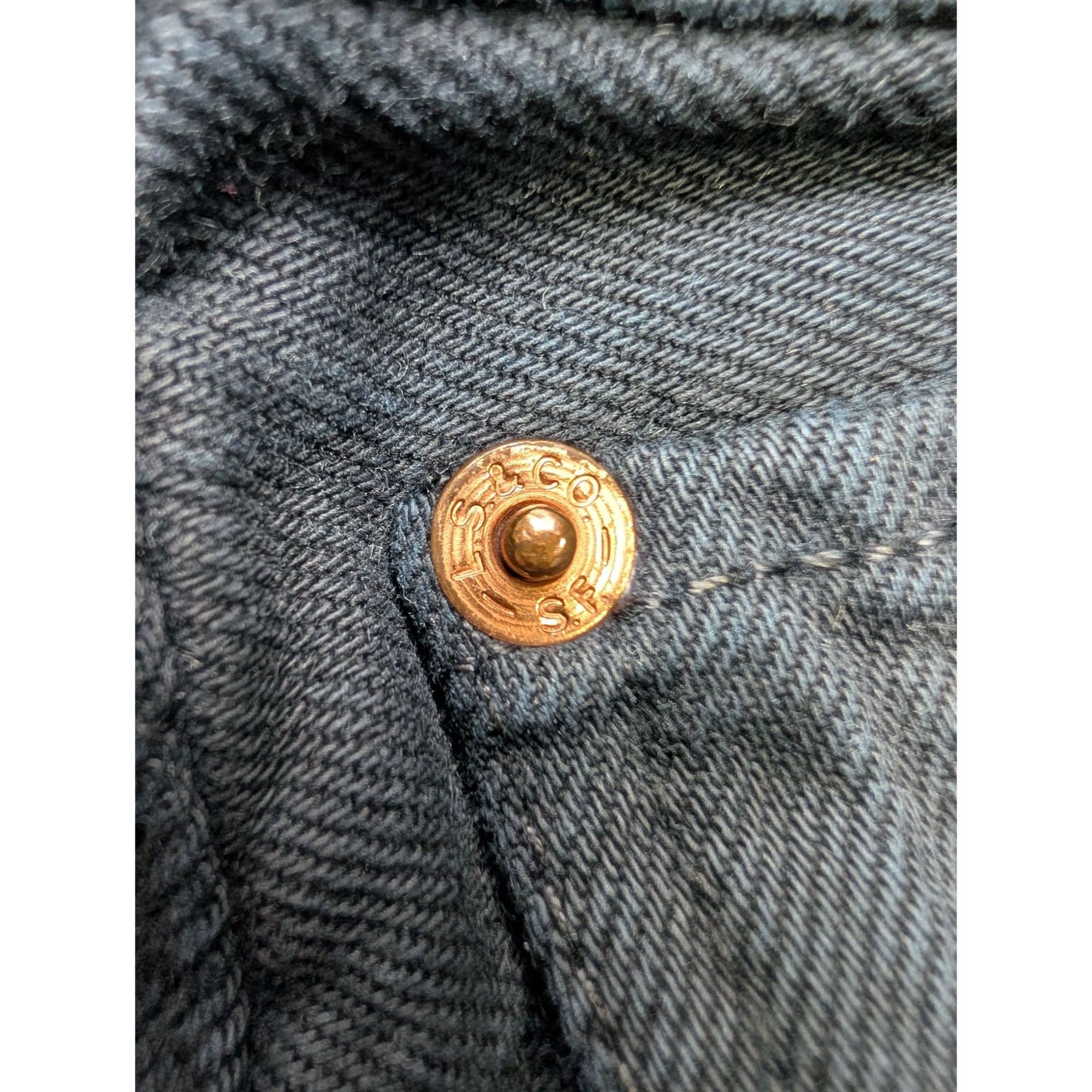 Levi's Vintage Clothing Levi's 501 Vintage Black Denim Jeans Pants (Y1076) Size US 32 / EU 48 - 3 Thumbnail