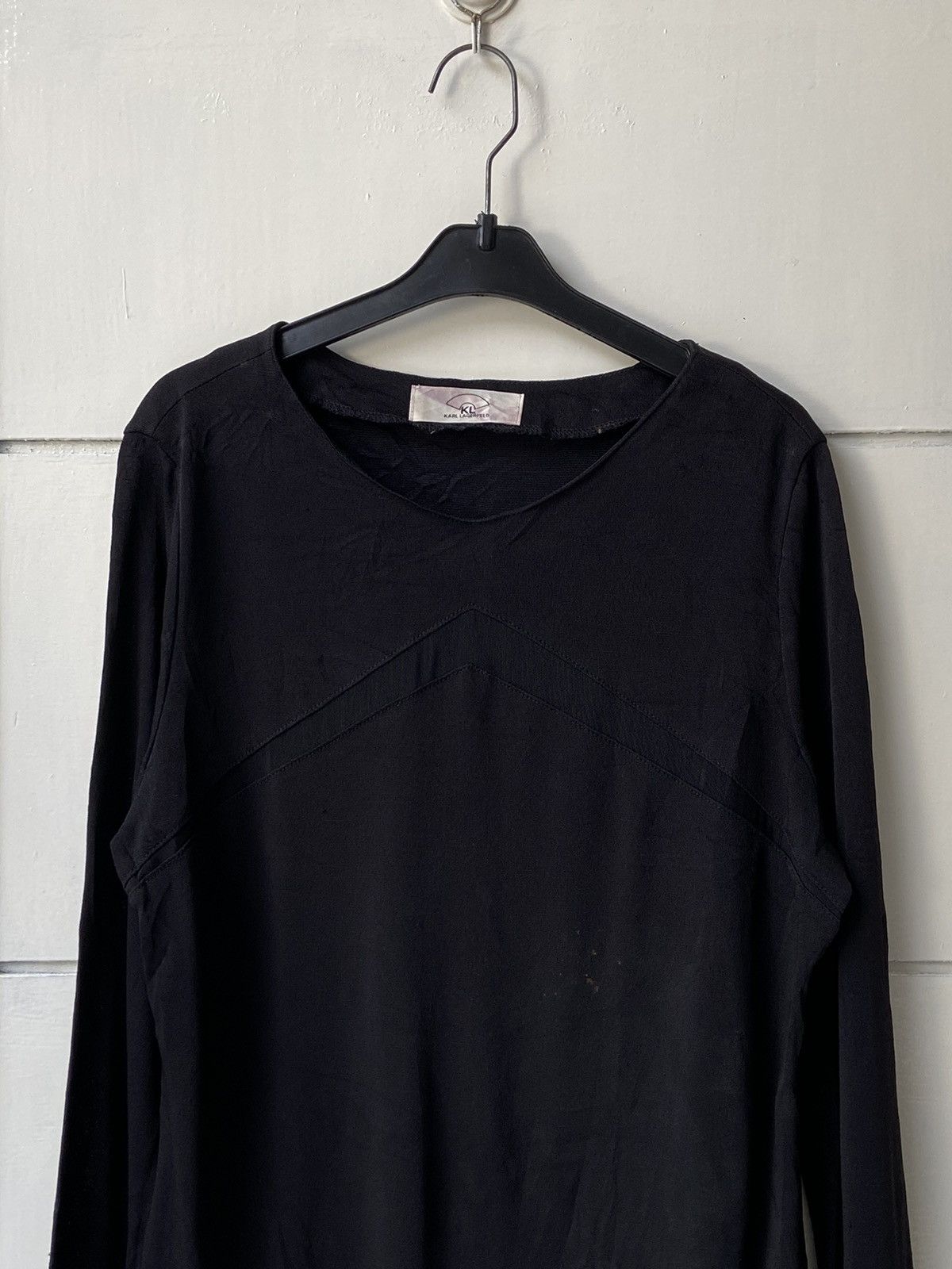 Karl Lagerfeld KARL LAGERFELD Black Blouse Size XS / US 0-2 / IT 36-38 - 10 Thumbnail