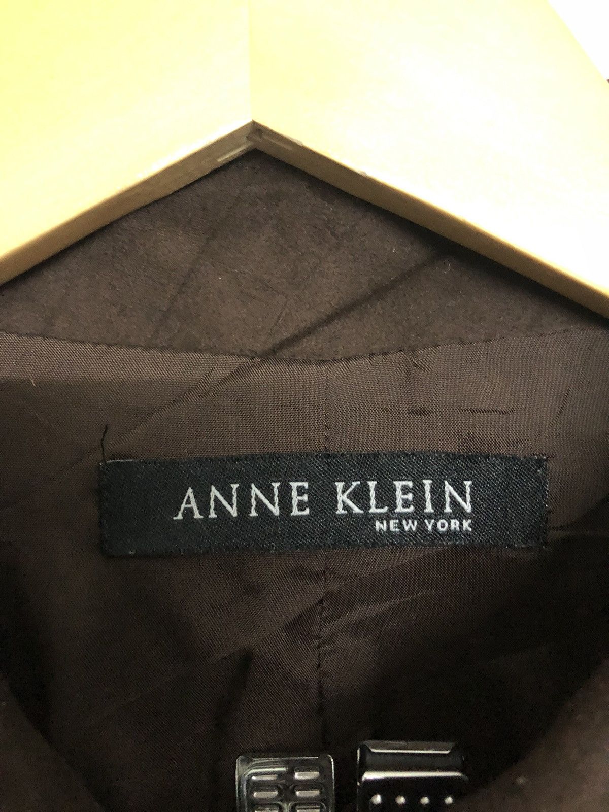 Anne Klein Anne Klein Waxed Leather Coat Blazer Size M / US 6-8 / IT 42-44 - 5 Thumbnail