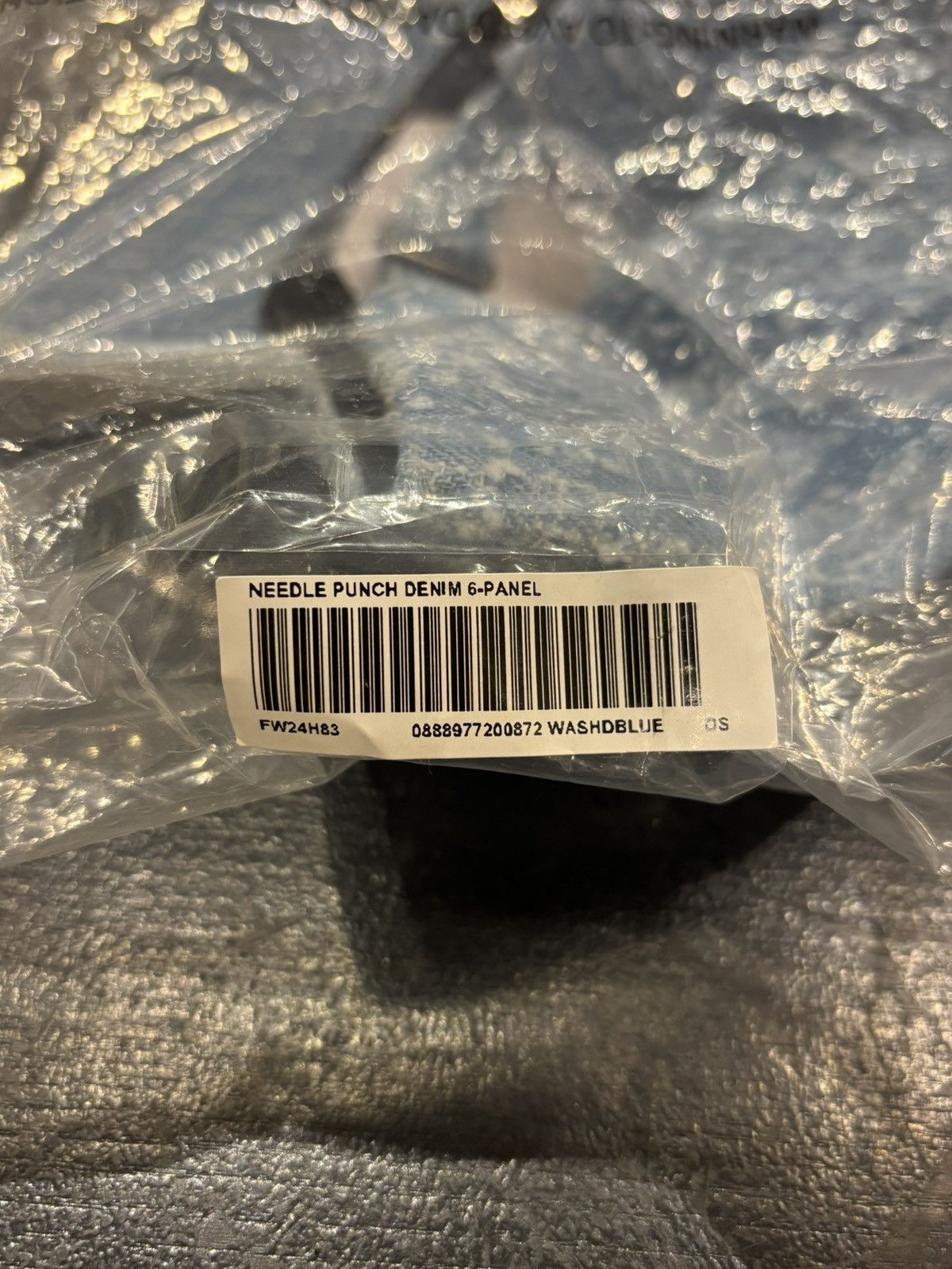 Supreme Supreme Needle Punch Denim Hat Size ONE SIZE - 3 Thumbnail