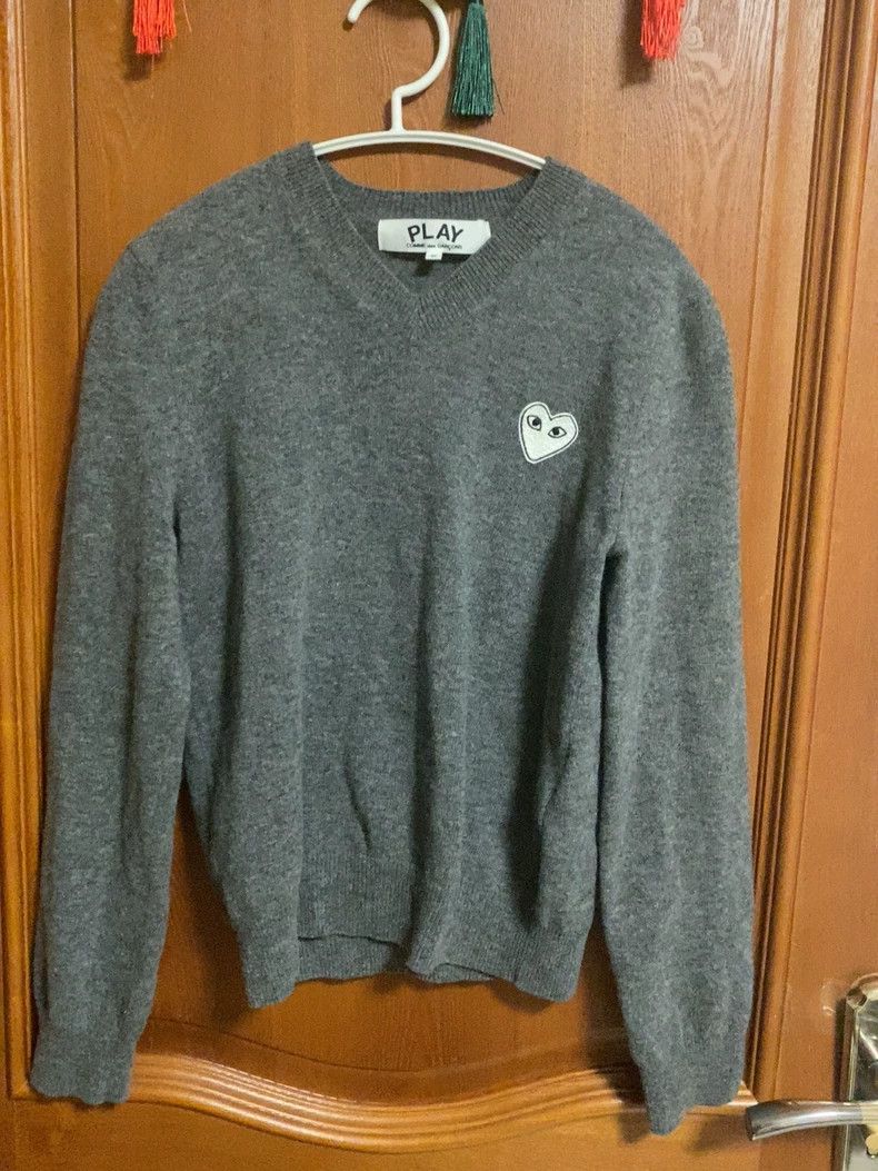 Comme des Garcons Comme Des Garcons White heart pullover sweater Size US S / EU 44-46 / 1 - 1 Thumbnail