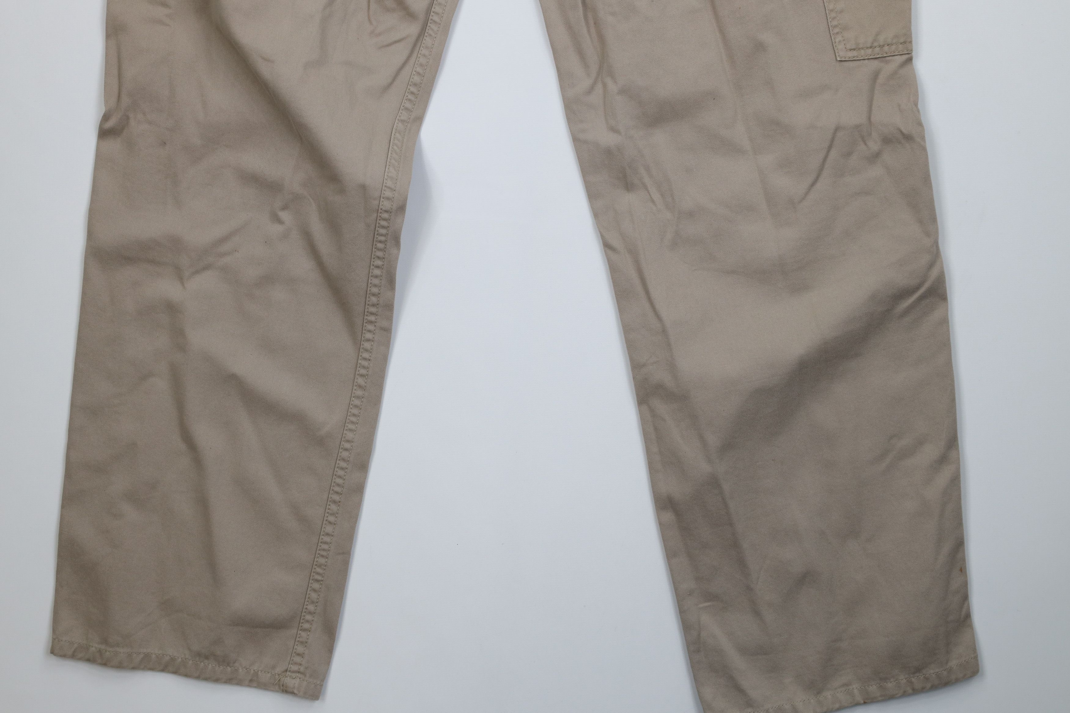 Tommy Hilfiger Vintage 90s Tommy Hilfiger Double Knee Wide Leg Pants Beige Size US 32 / EU 48 - 14 Thumbnail