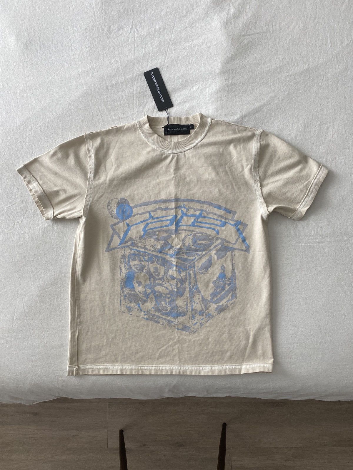 関税込【Racer Worldwide】Print Panel T-Shirt RACER WORLDWIDE レーサーワールドワイド｜Print Panel T-Shirt