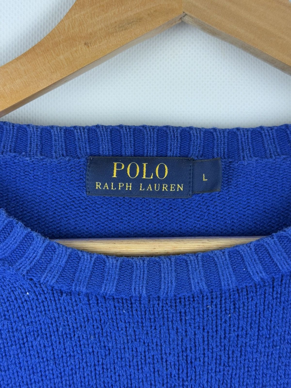 Polo Ralph Lauren Polo Ralph Lauren Knitted Cotton Crew Neck Sweater Pullover Size US L / EU 52-54 / 3 - 7 Thumbnail