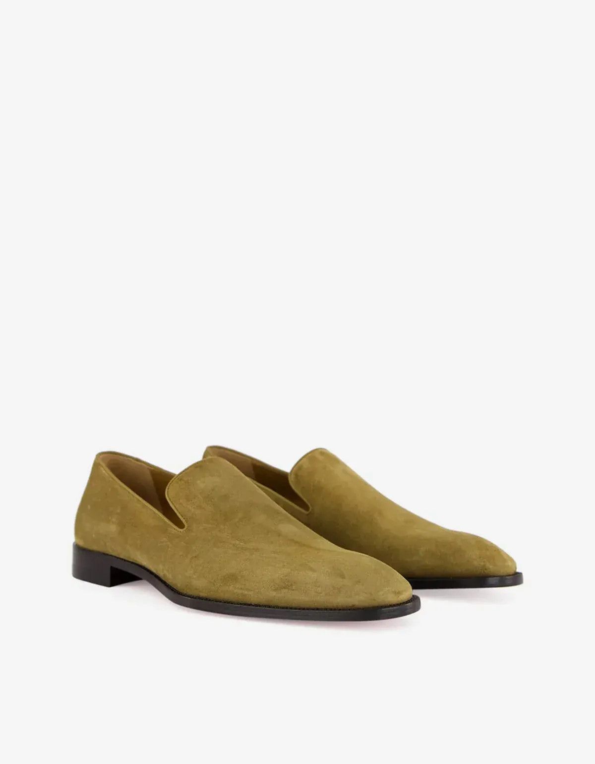 Christian Louboutin Christian Louboutin Beige Danny Flex Suede Loafers Size US 8 / EU 41 - 1 Thumbnail