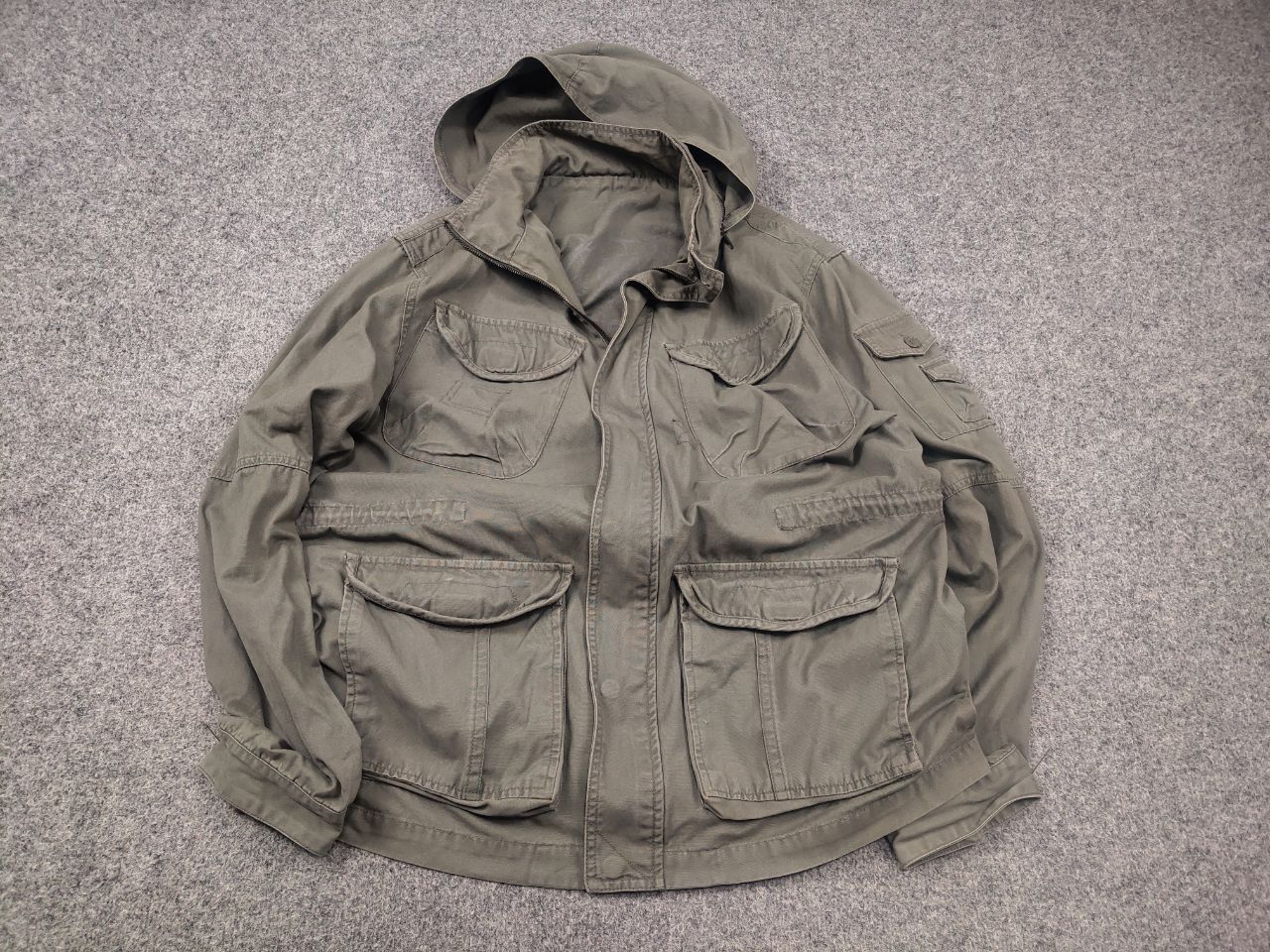 If Six Was Nine Vintage 90's GOA Japanese Military Zip Jacket gimmick Y2K Size US L / EU 52-54 / 3 - 2 Thumbnail