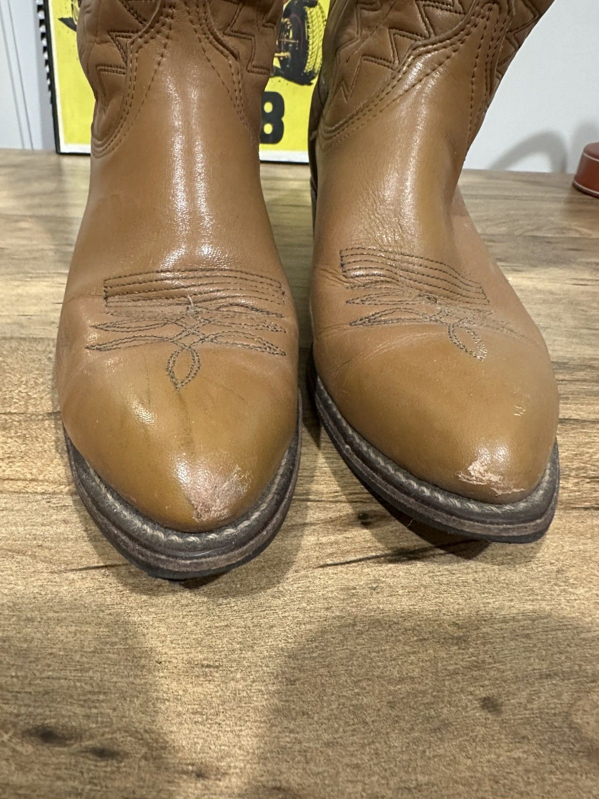 Wrangler Vintage Wrangler Cowboy Boots Tan Size 10 D Size US 10 / EU 43 - 3 Thumbnail