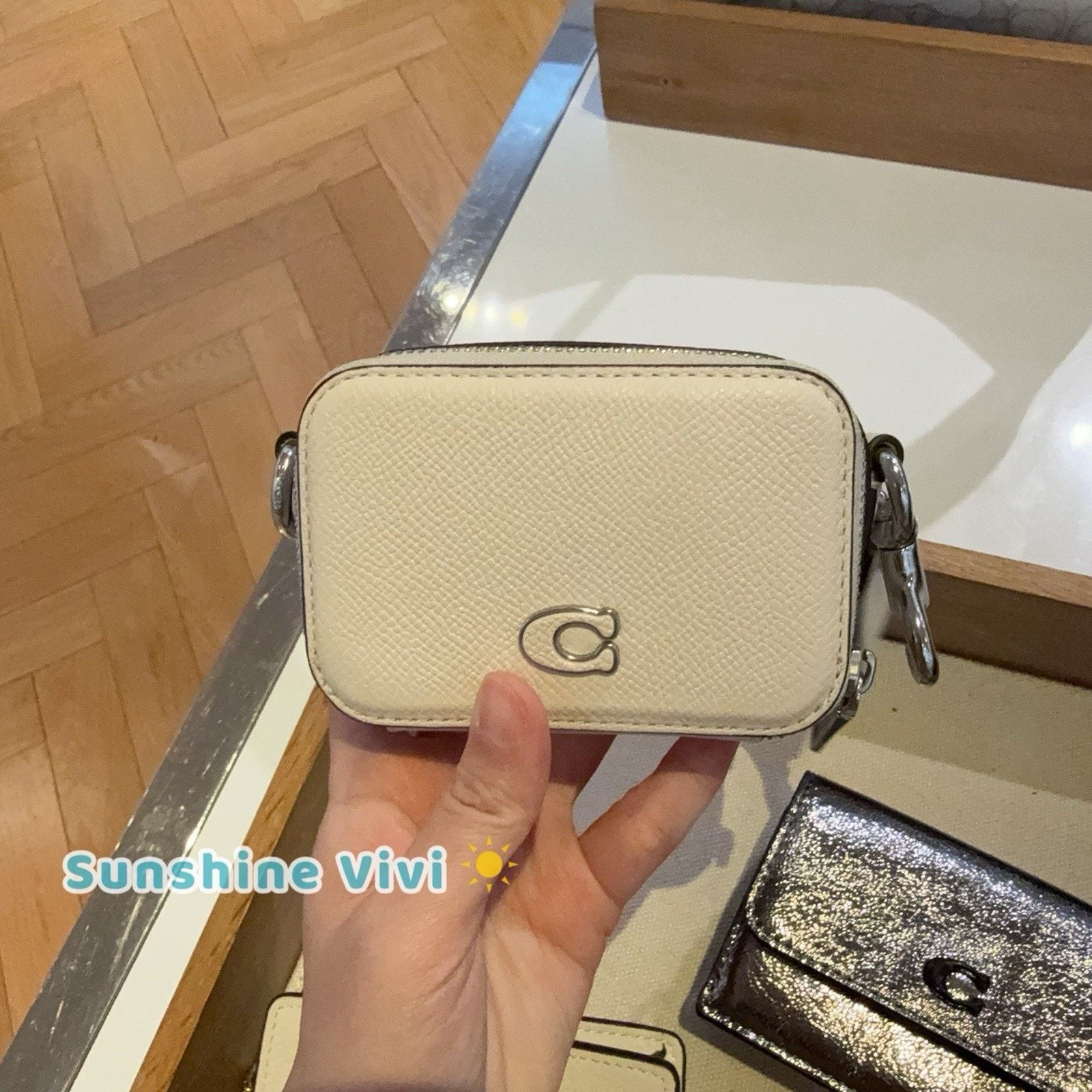 Coach NWT Coach Mini Crossbody Pouch Crossgrain Leather CP271 Size ONE SIZE - 1 Thumbnail