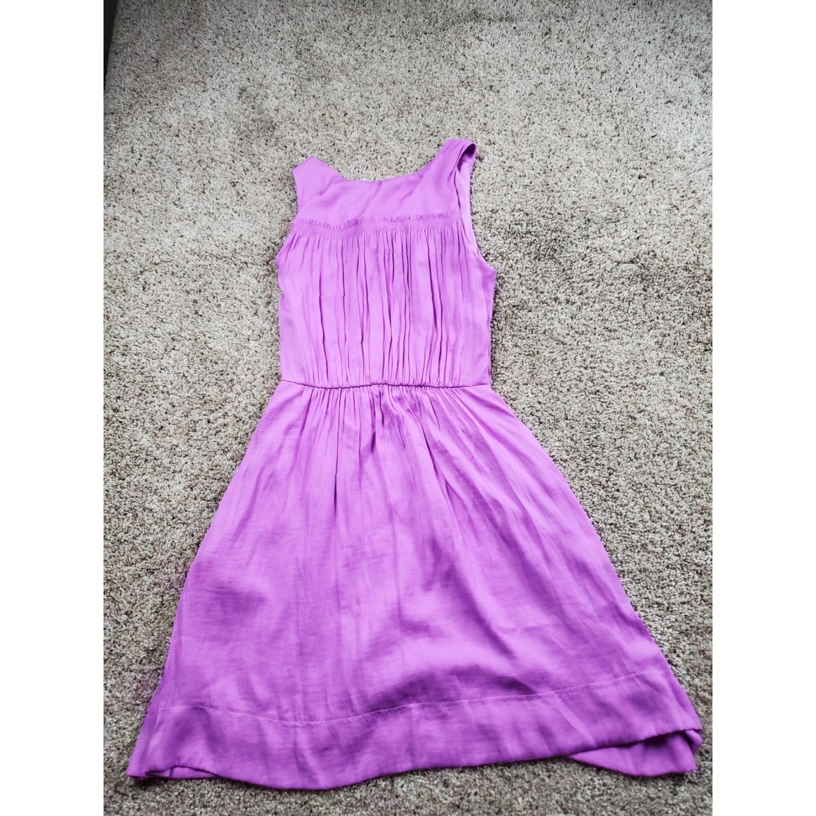 Banana Republic VINTAGE Banana Republic Dress Womens Size 2 Purple Sleeveless Goddess Mini Spring Lined Size XS / US 0-2 / IT 36-38 - 7 Thumbnail