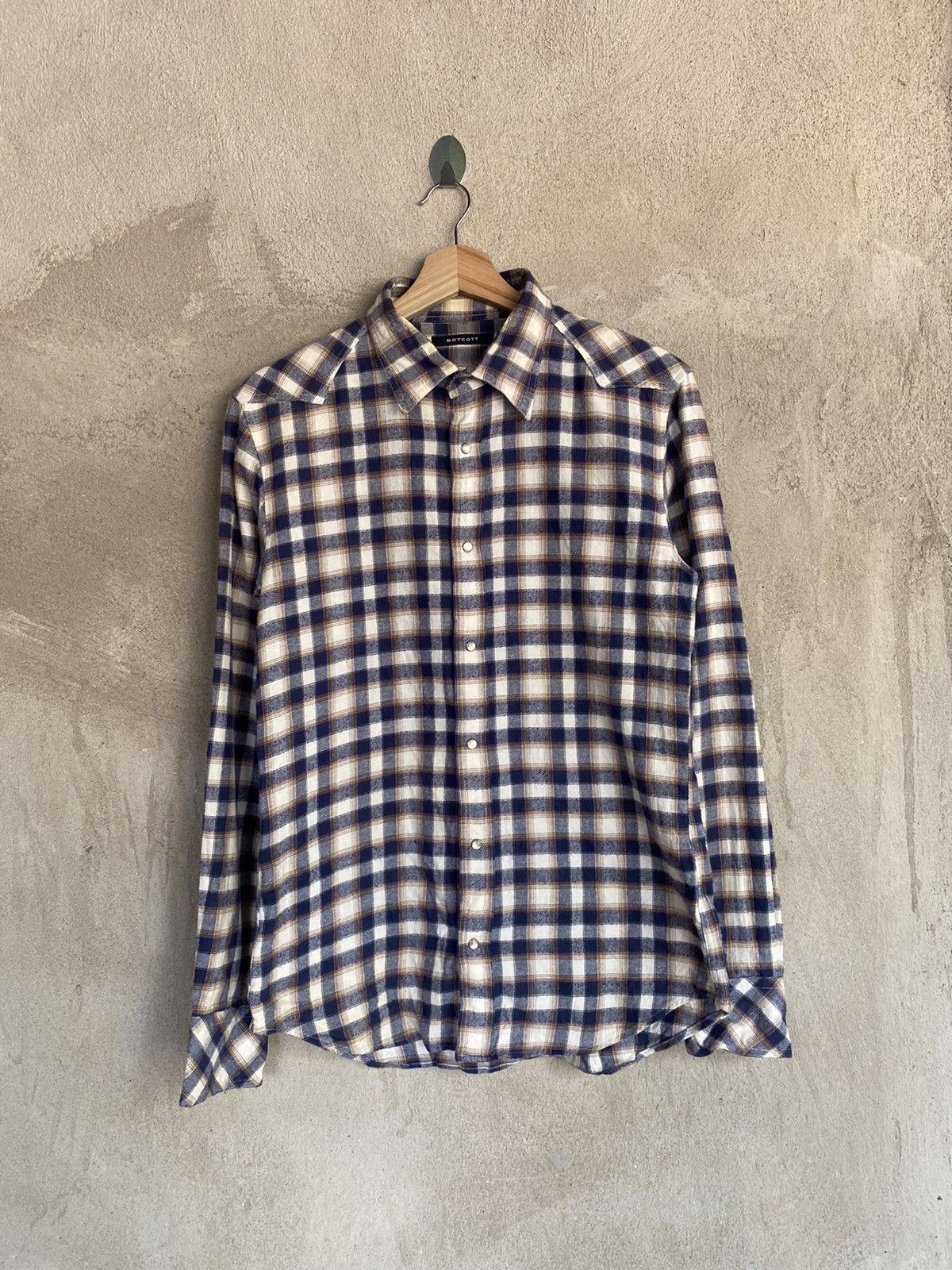 Boycott Boycott Plaid Tartan Flannel Shirt Size US S / EU 44-46 / 1 - 2 Thumbnail