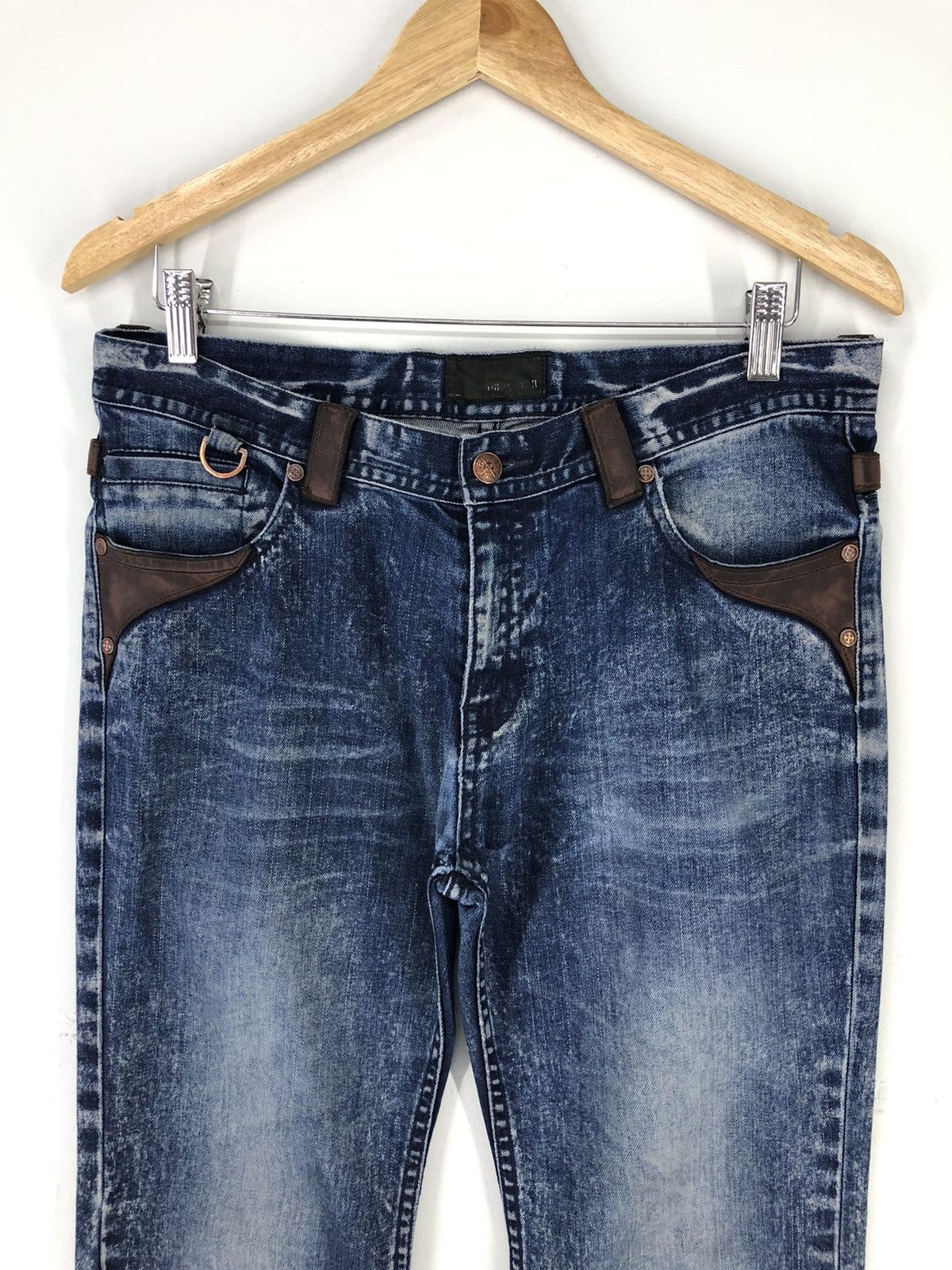 Japanese Brand Japanese Brand Chil Deric ll Distressed Faded Blue Jeans Size US 32 / EU 48 - 5 Thumbnail