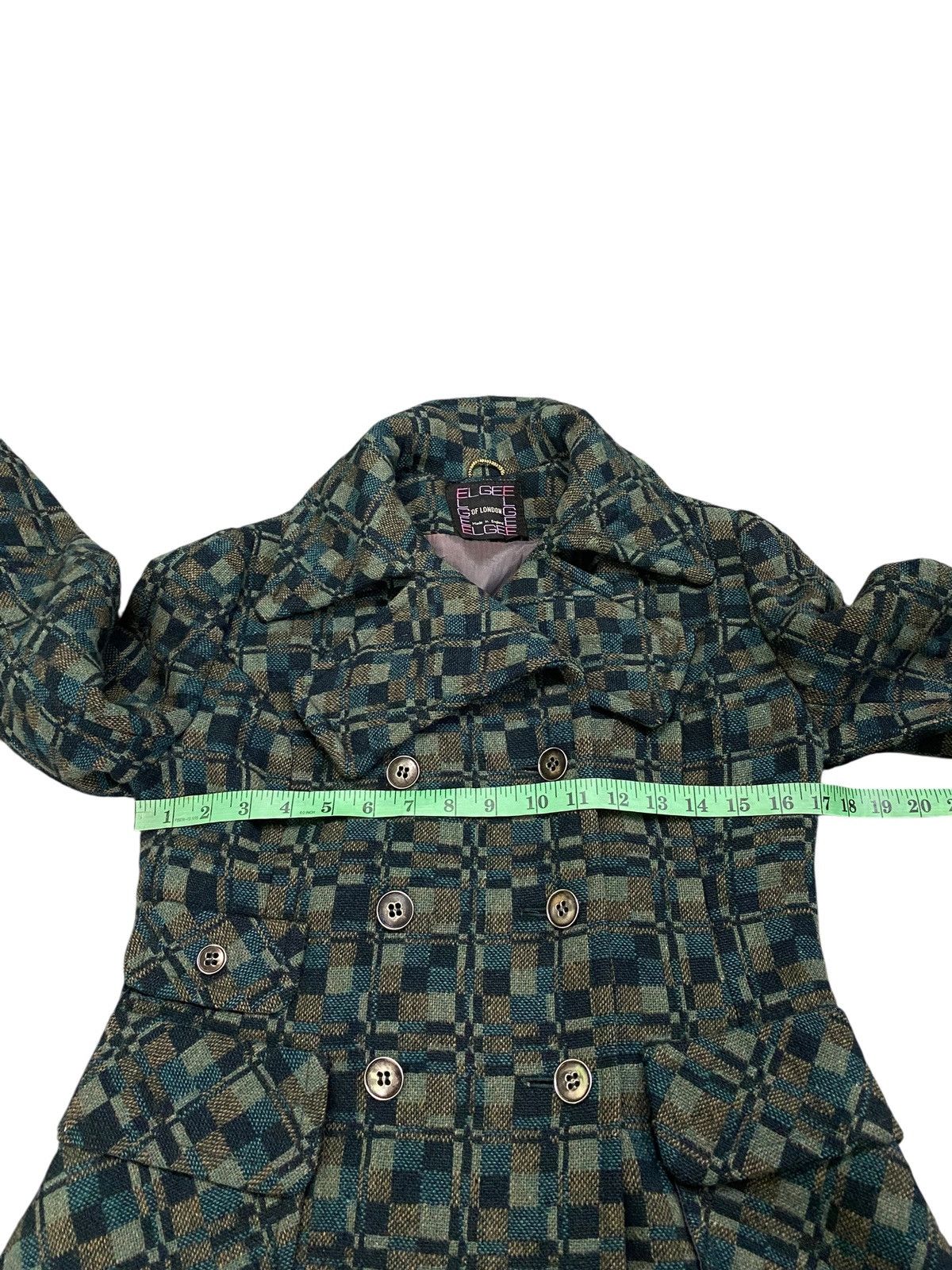 Other Vintage 60s Elgee Of London Wool Long Button Jacket Size M / US 6-8 / IT 42-44 - 11 Thumbnail