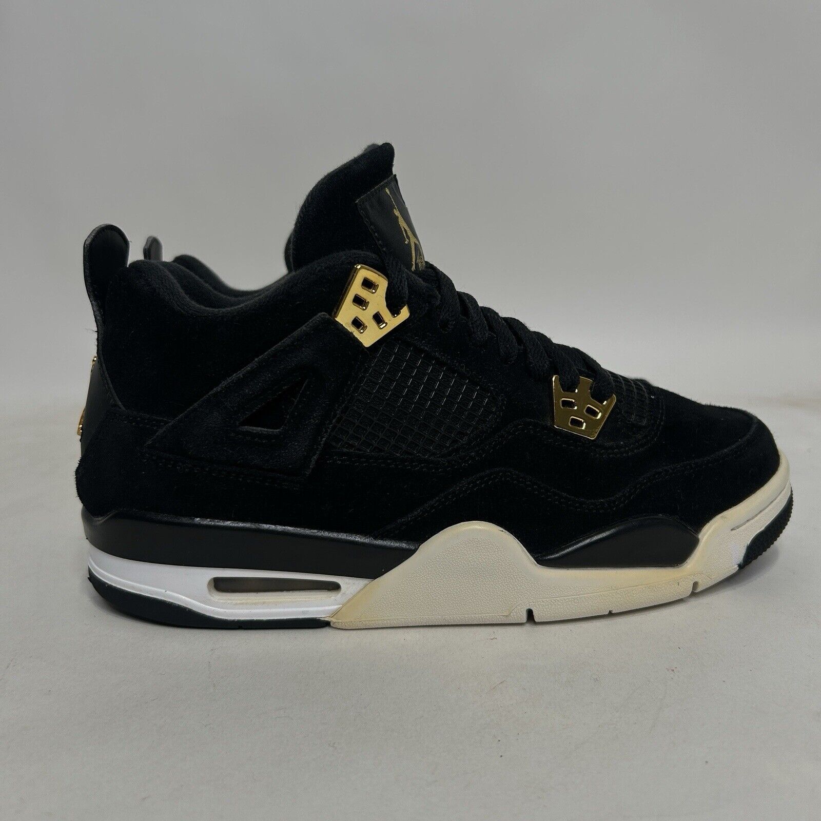 Nike Nike Air Jordan 4 Retro BG “Royalty/Black Gold” 2024 Size US 8.5 / IT 38.5 - 4 Thumbnail