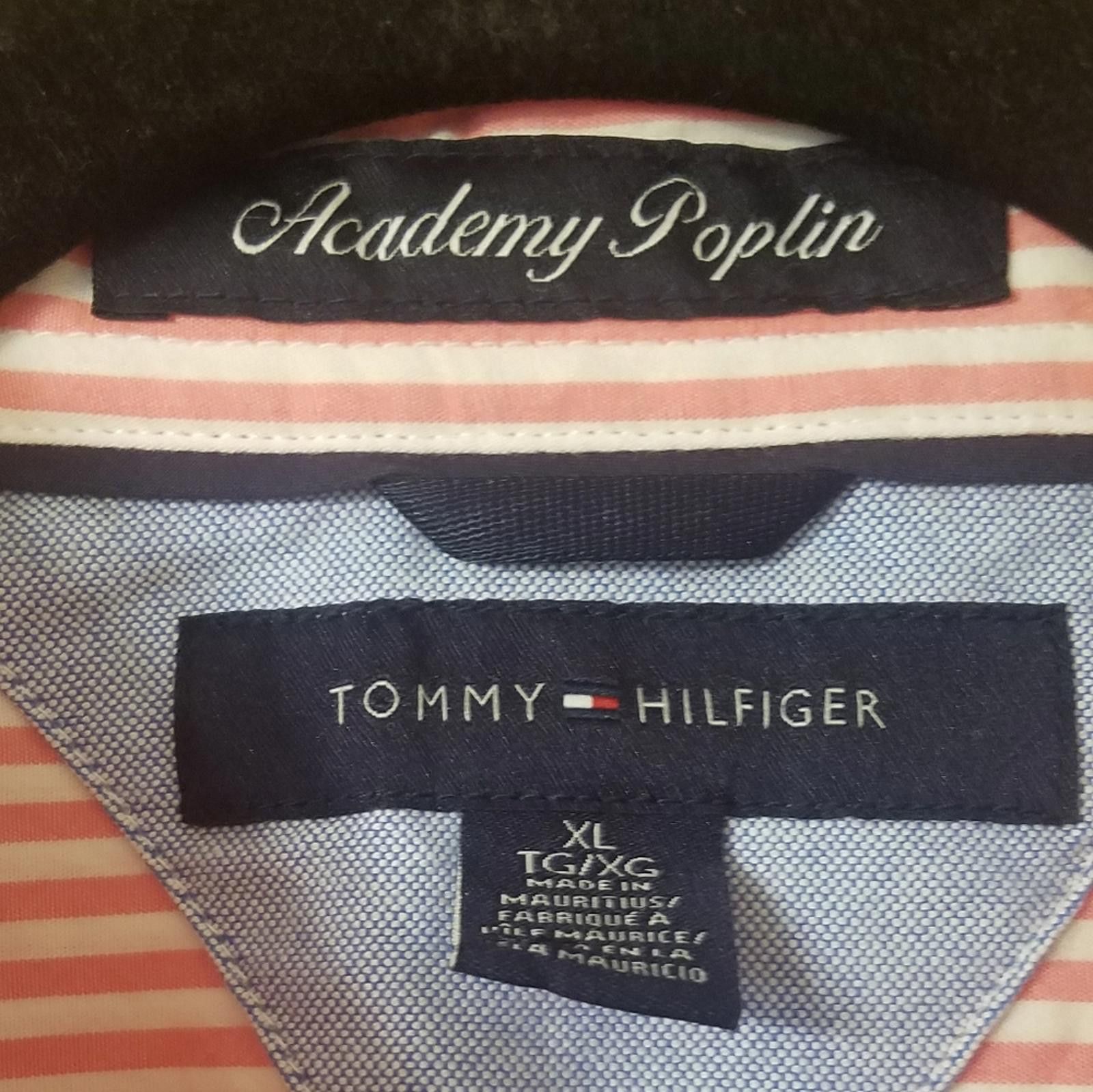 Tommy Hilfiger Tommy Hilfiger Academy Poplin Pink Striped Shirt Size XL Size US XL / EU 56 / 4 - 3 Thumbnail