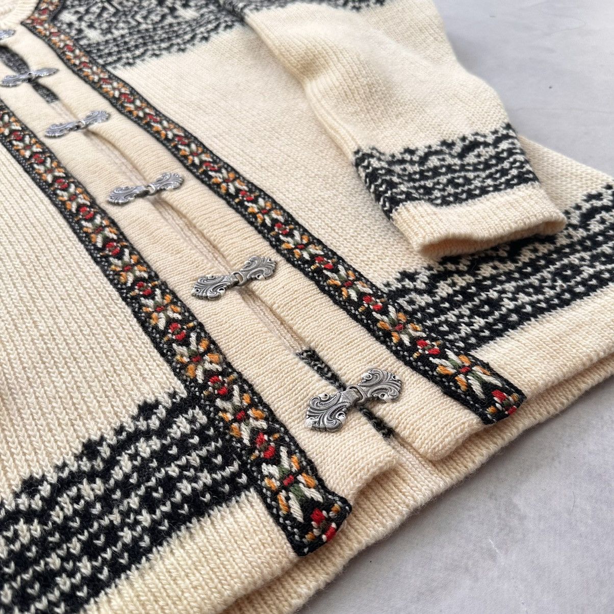 Dale Of Norway 80s 90s Nordic Pattern Knit Cardigan Vintage Dale Of Norway Size US L / EU 52-54 / 3 - 7 Thumbnail