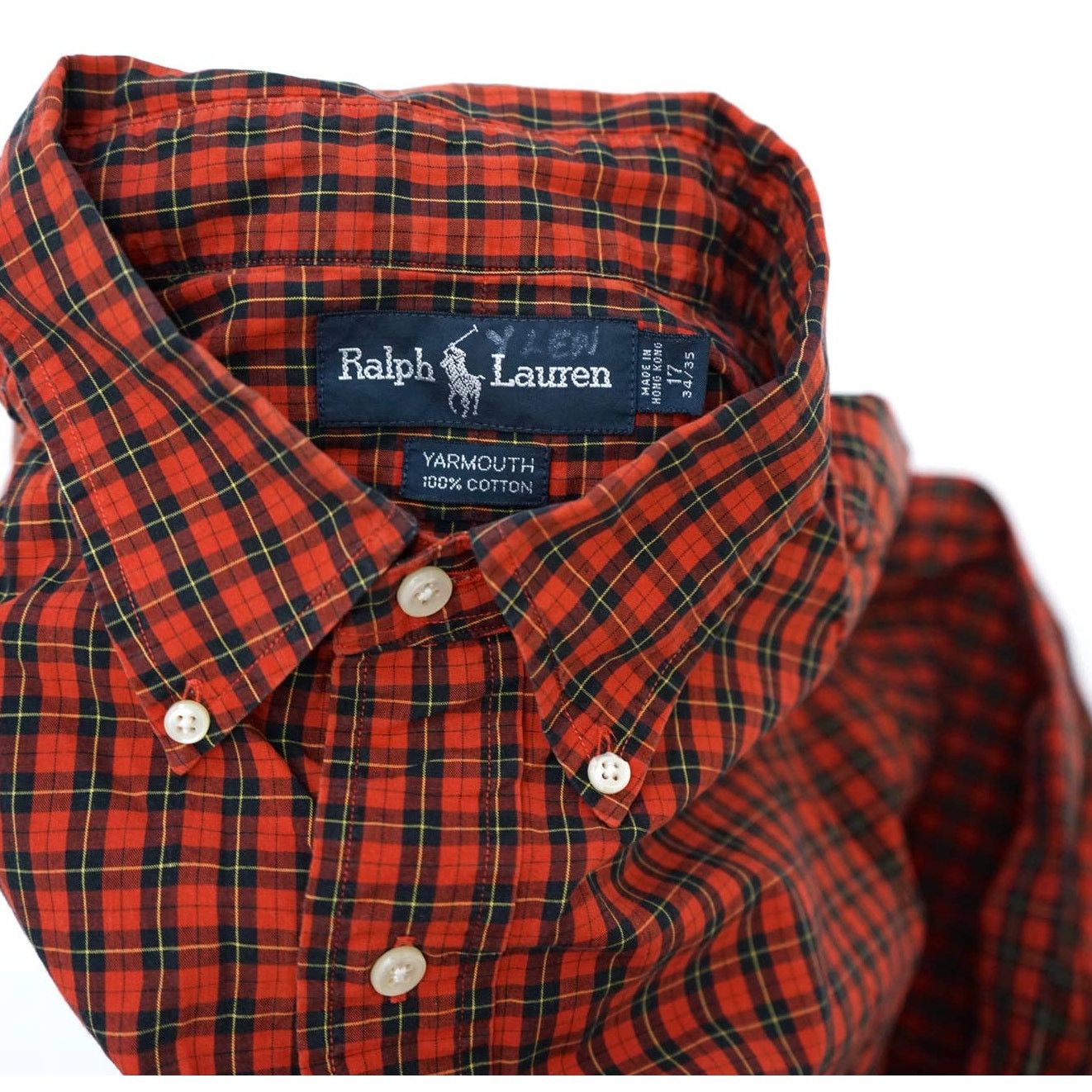 Polo Ralph Lauren × Vintage Vintage Polo Ralph Lauren Yarmouth Plaid Shirt Men's L Size US L / EU 52-54 / 3 - 4 Thumbnail