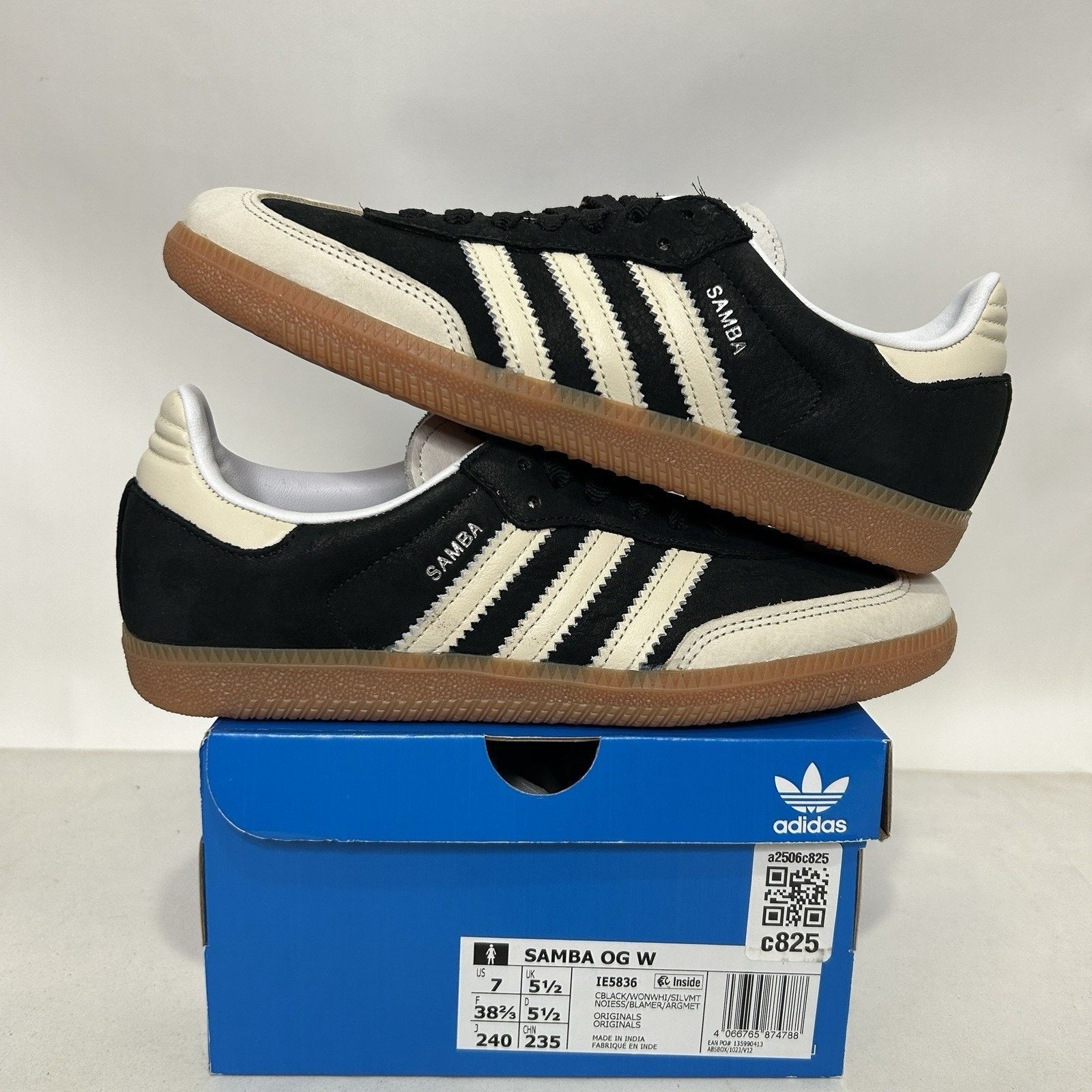 Adidas adidas Samba OG WMNS “Black Wonder White” Size US 7 / IT 37 - 1 Thumbnail